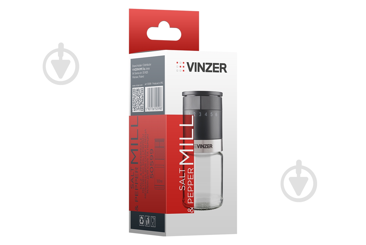 Мельница для соли и перца Vinzer 50599 - фото 3 Мельница для соли и перца Vinzer 50599 - фото 3