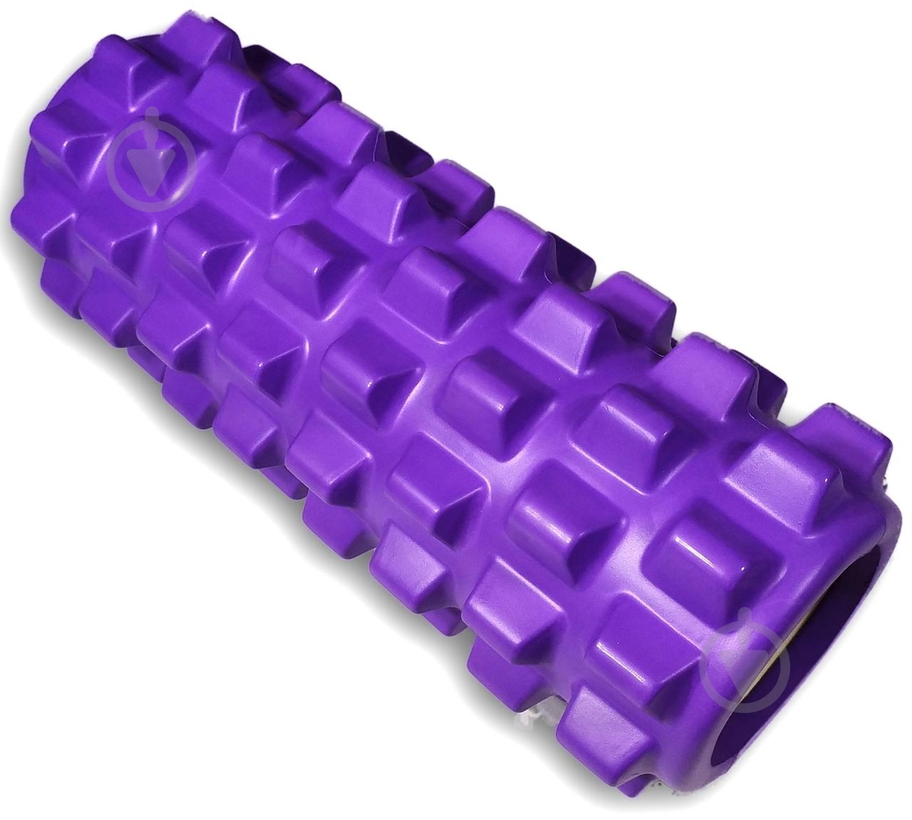 Ролик массажный EasyFit EVA Spikes фиолетовый 33 см - фото 1