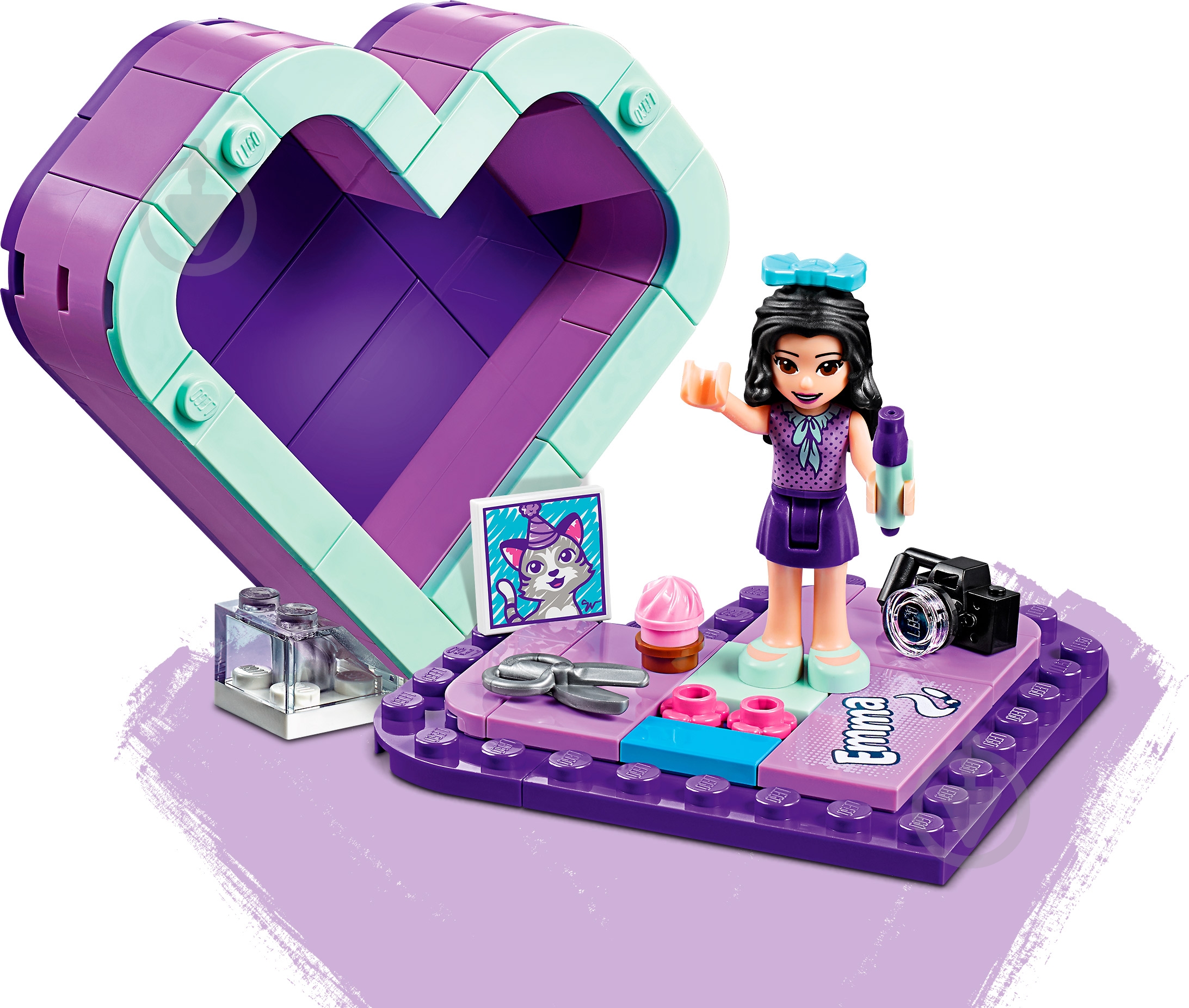 Конструктор LEGO Friends Шкатулка-сердечко Эммы 41355 - фото 5 Конструктор LEGO Friends Шкатулка-сердечко Эммы 41355 - фото 5