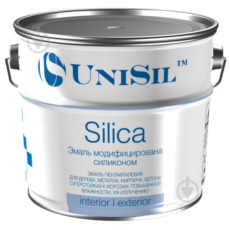 Эмаль UniSil пентафталевая Silica белый мат 0,7 л 0,9 кг - фото 1