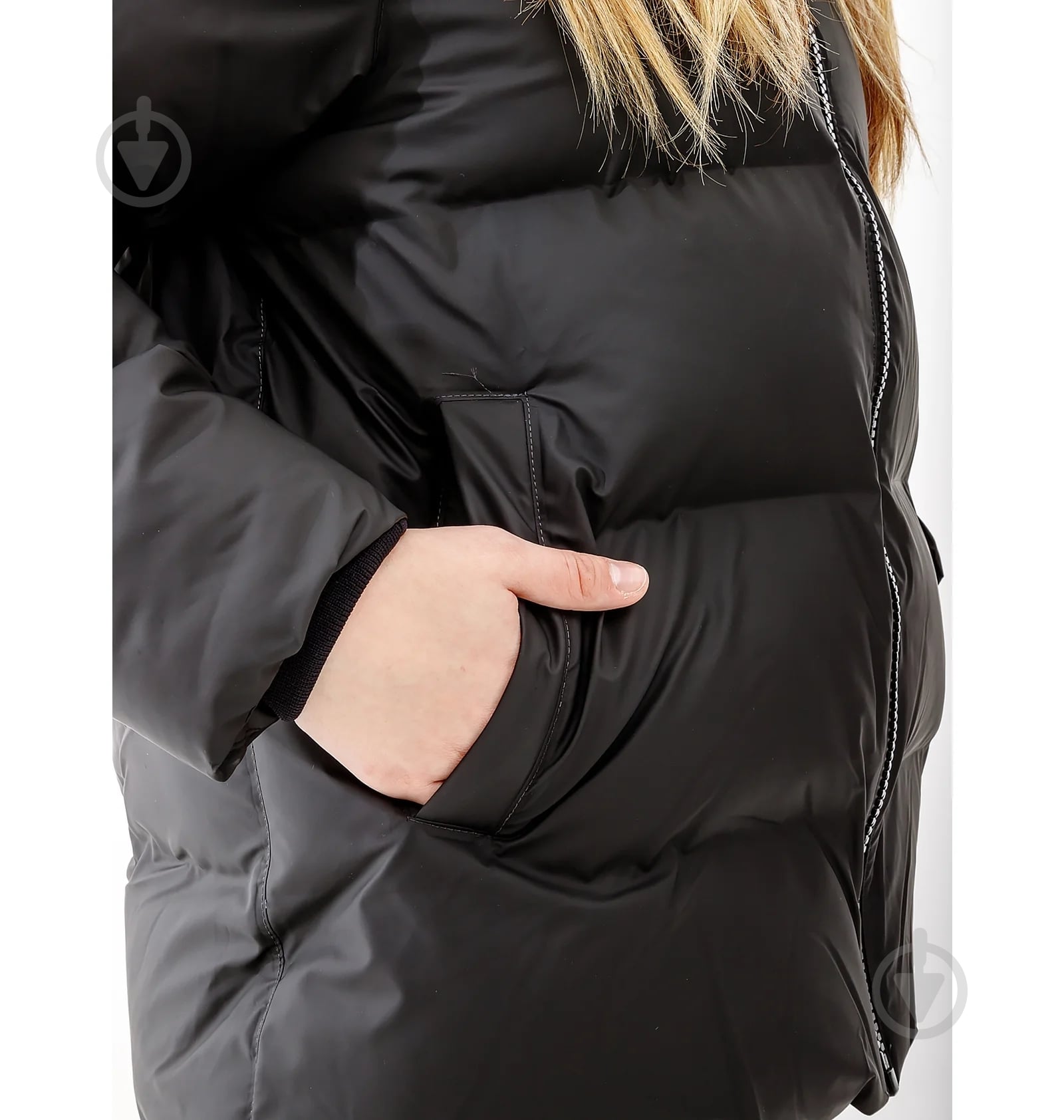 Куртка Rains Puffer Jacket 1506-Black р.2XS черная - фото 3