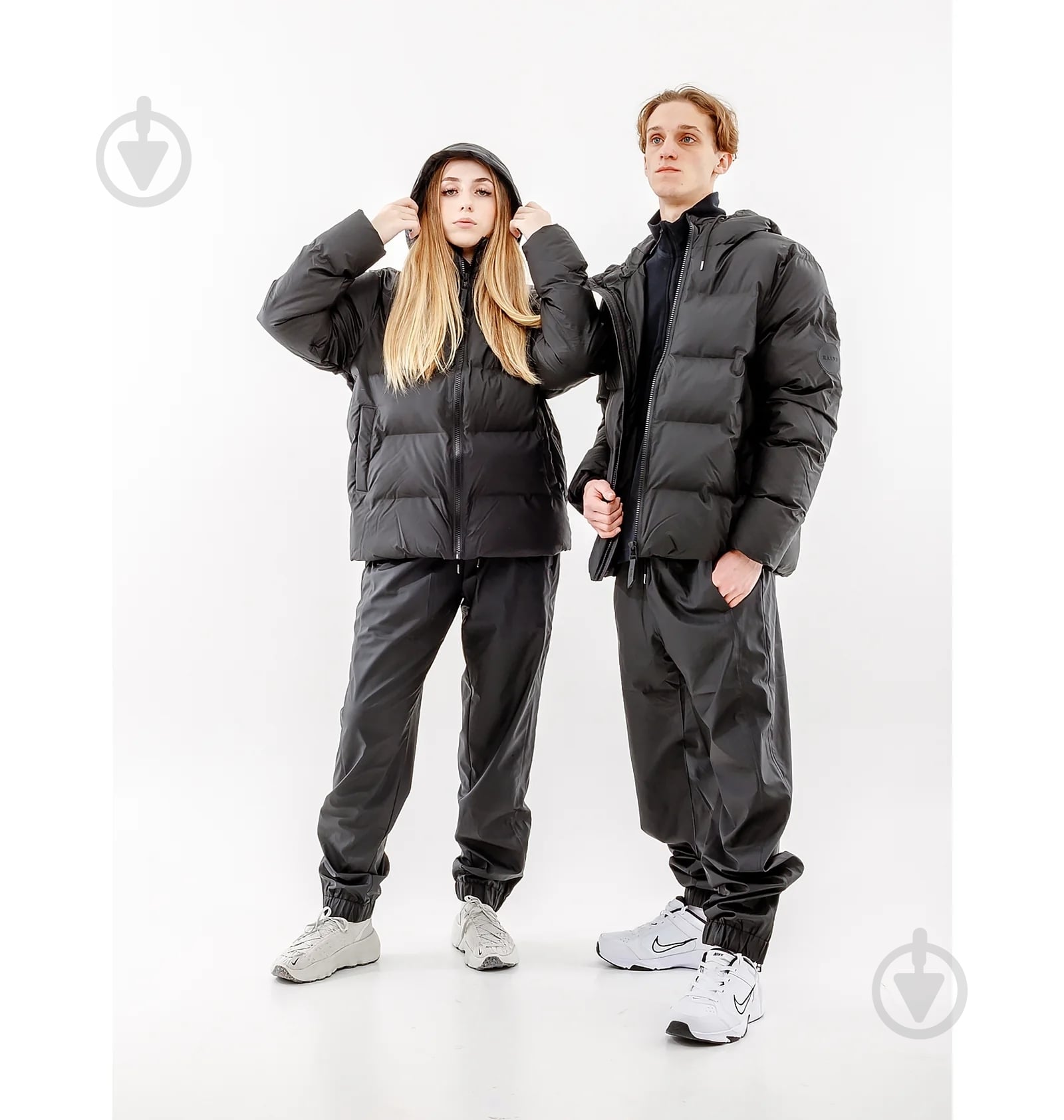 Куртка Rains Puffer Jacket 1506-Black р.2XS черная - фото 5