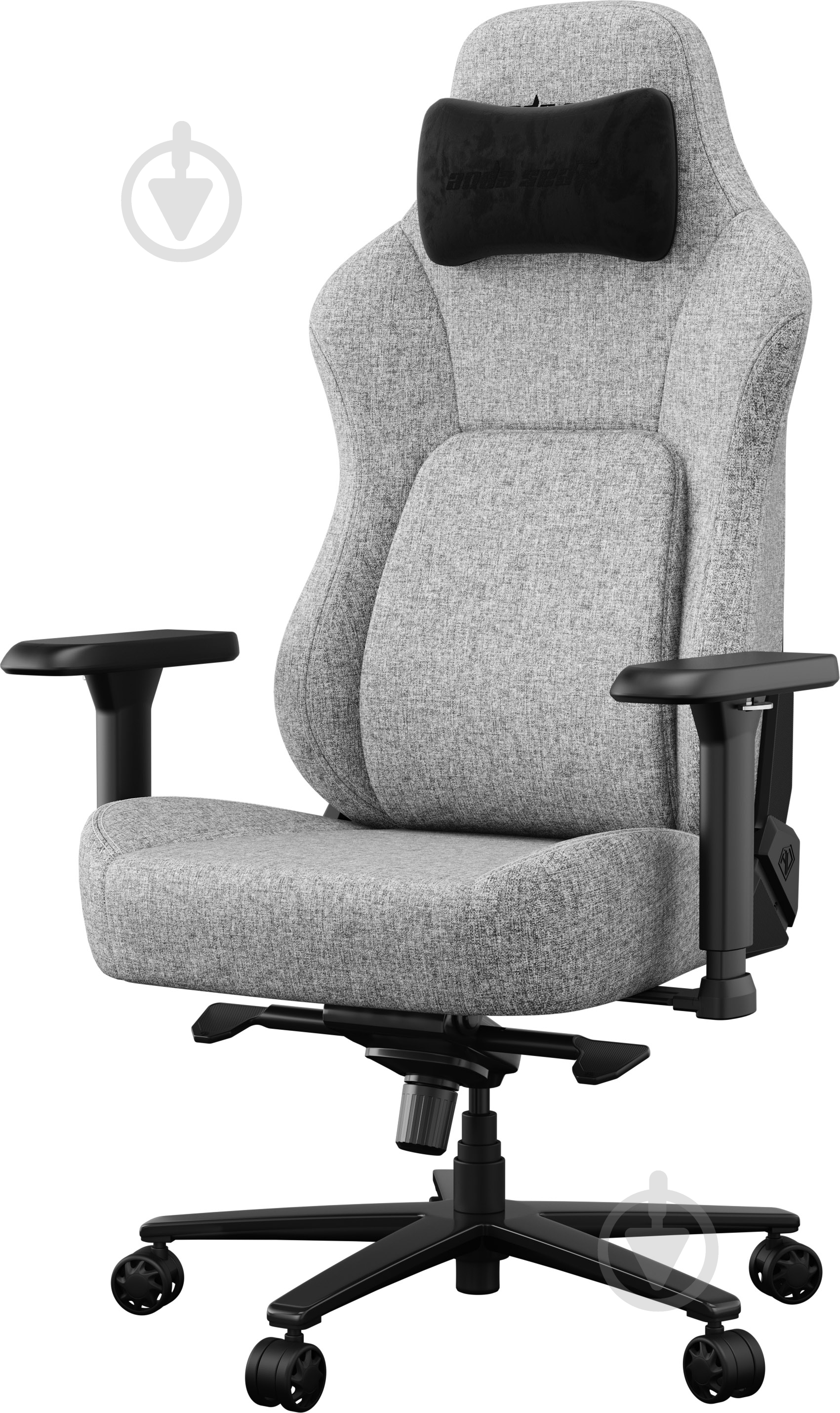 Кресло игровое Anda Seat Phantom 4 Pro L Gray Fabricс серый - фото 3