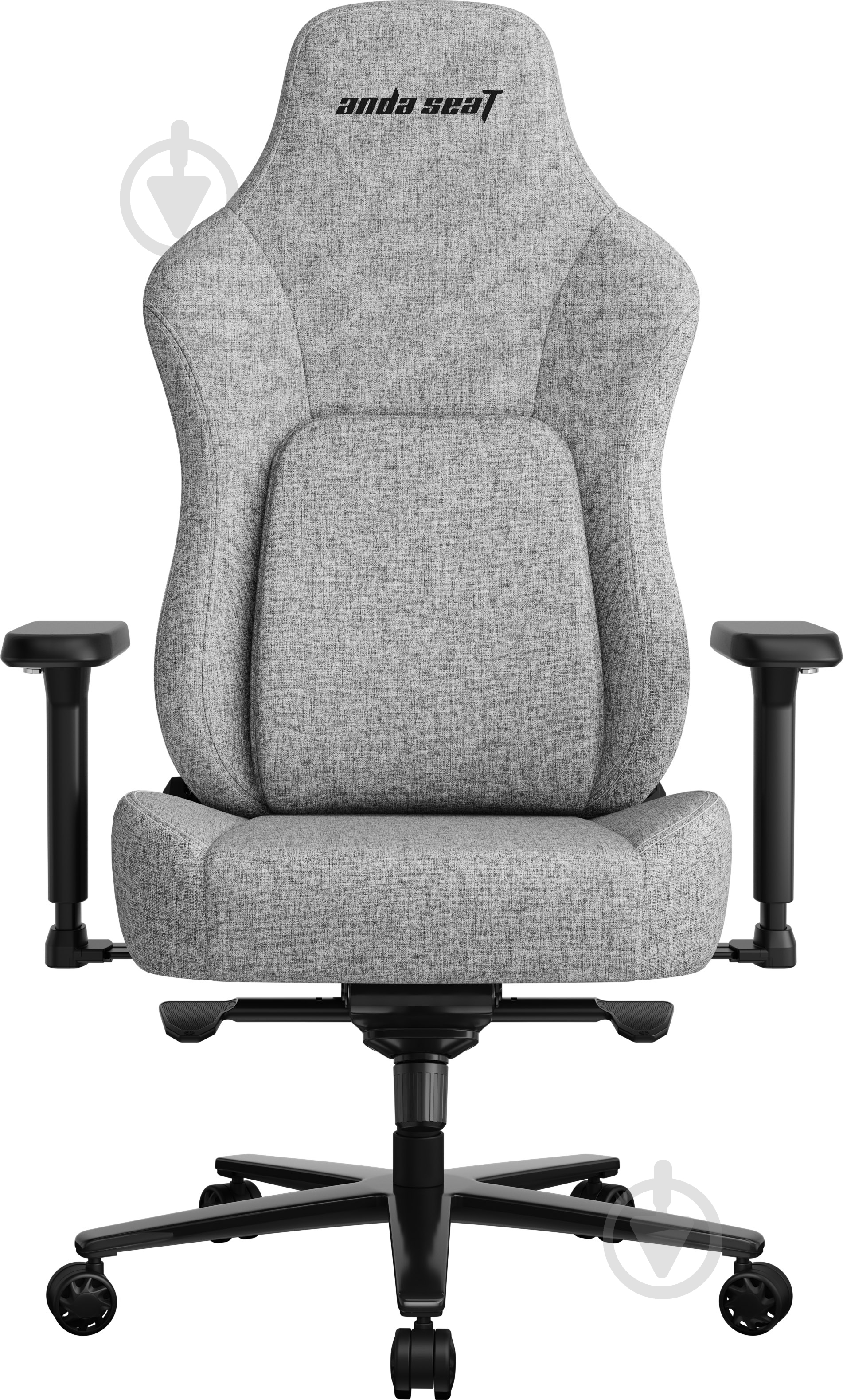 Кресло игровое Anda Seat Phantom 4 Pro L Gray Fabricс серый - фото 4