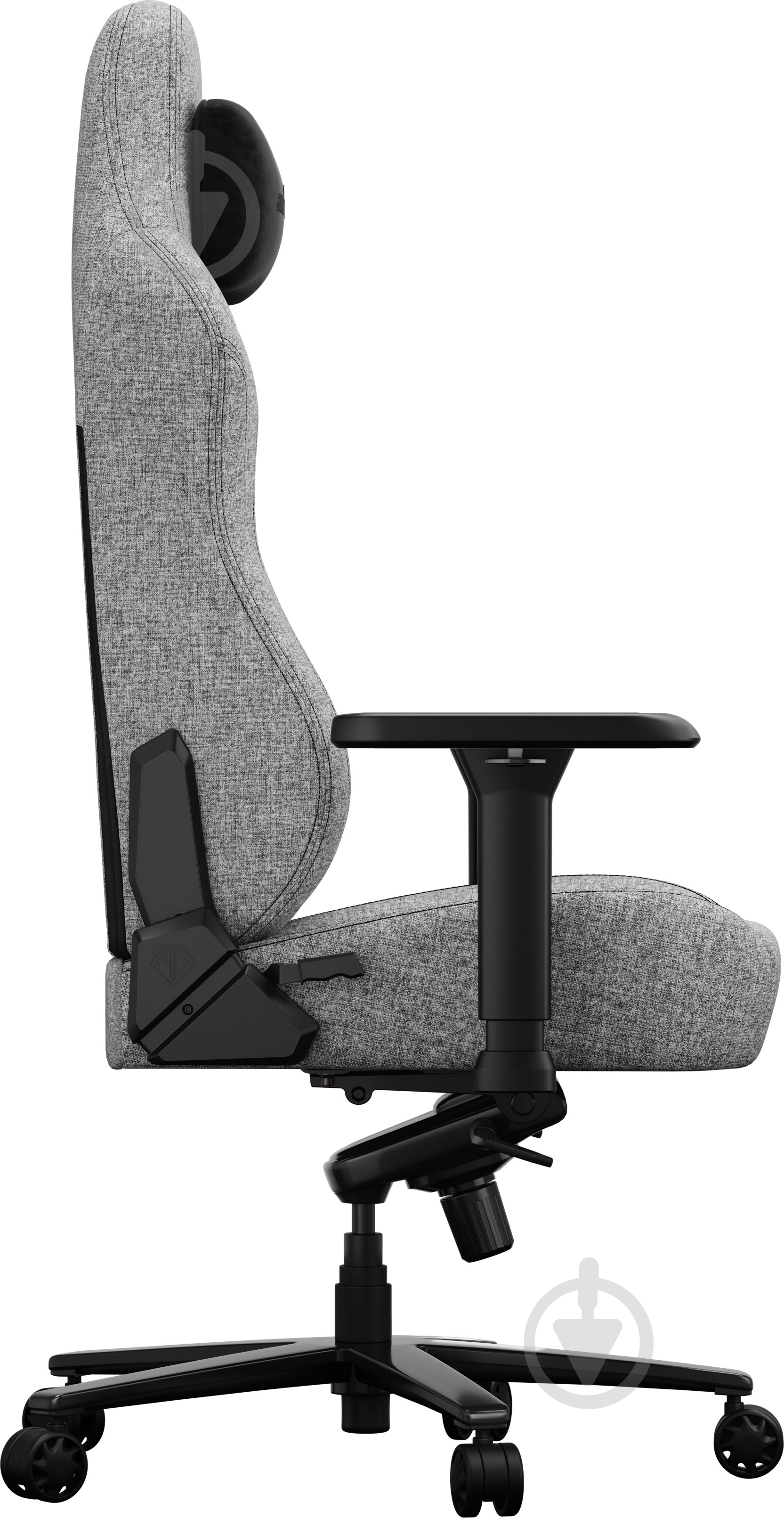 Кресло игровое Anda Seat Phantom 4 Pro L Gray Fabricс серый - фото 6