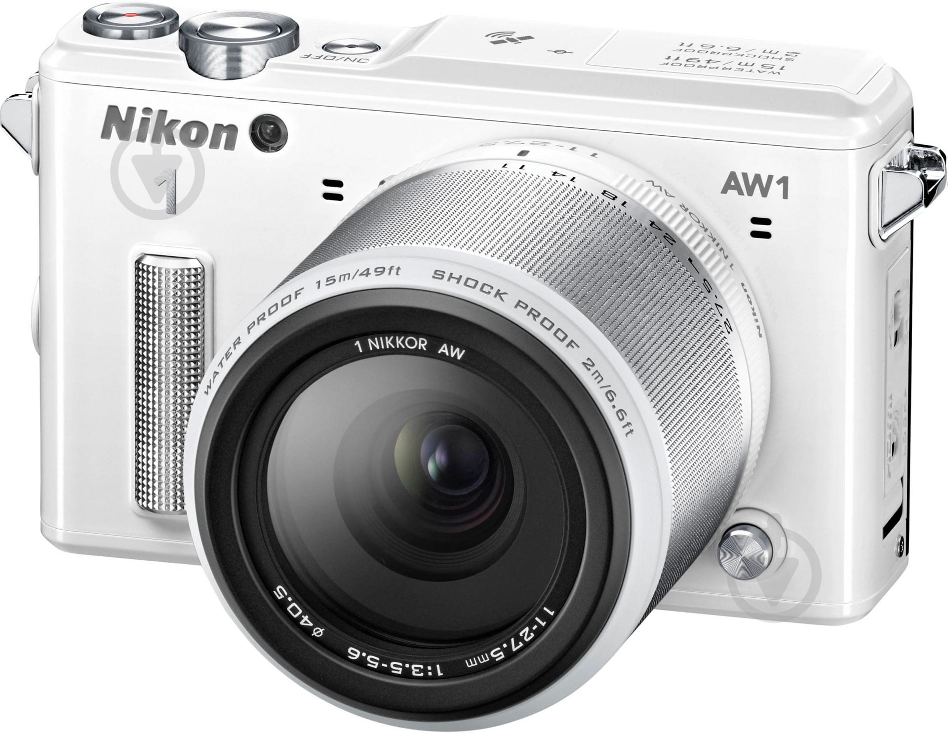 Фотоапарат Nikon 1 AW1 11-27.5mm Kit white - фото 2