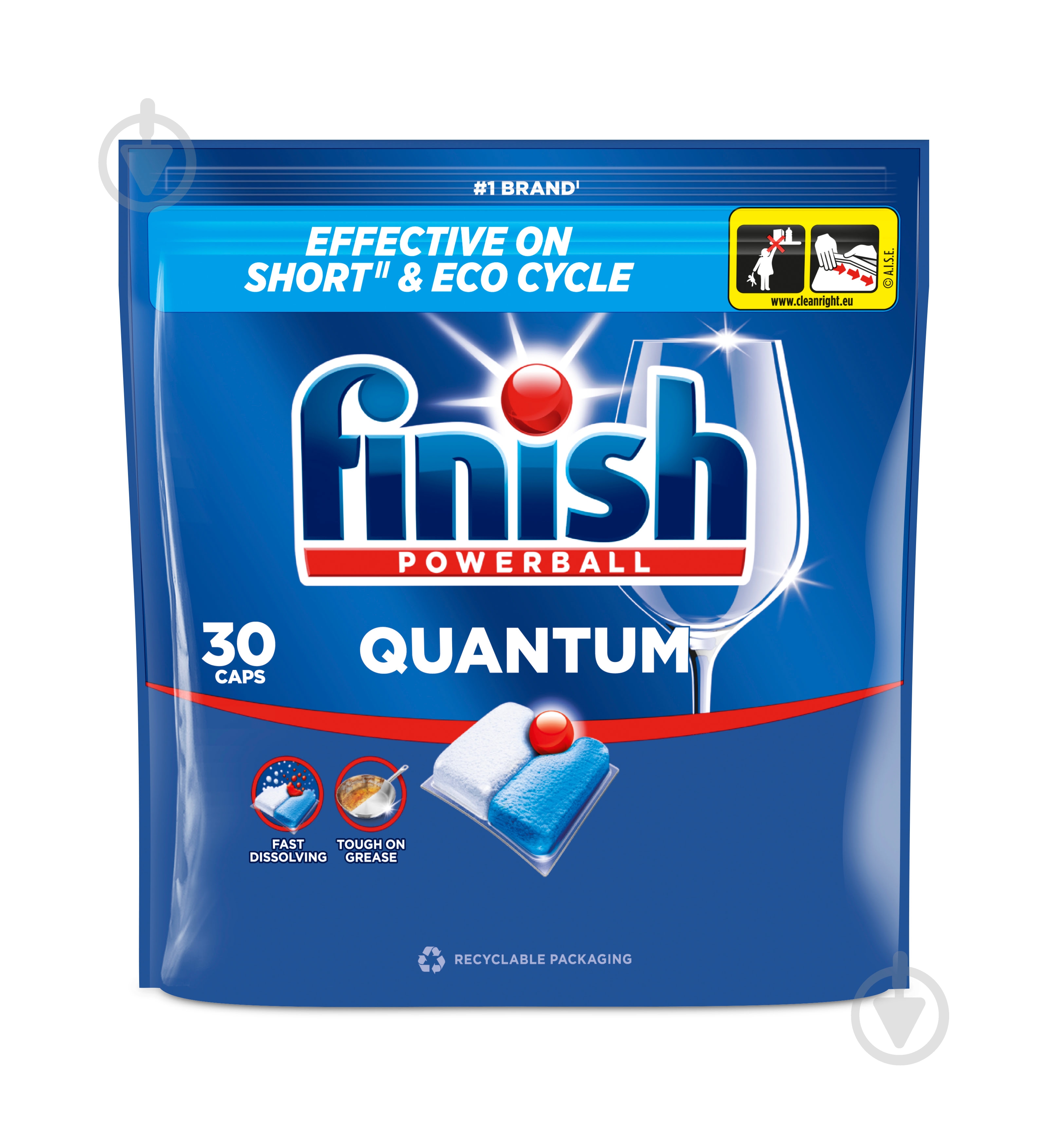 Капсули для посудомийних машин Finish Quantum All in 1 30 шт. - фото 1