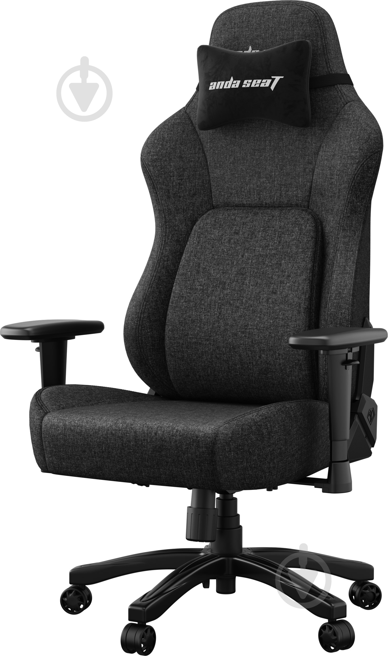 Кресло игровое Anda Seat Phantom 4 L Black Fabric черный - фото 2