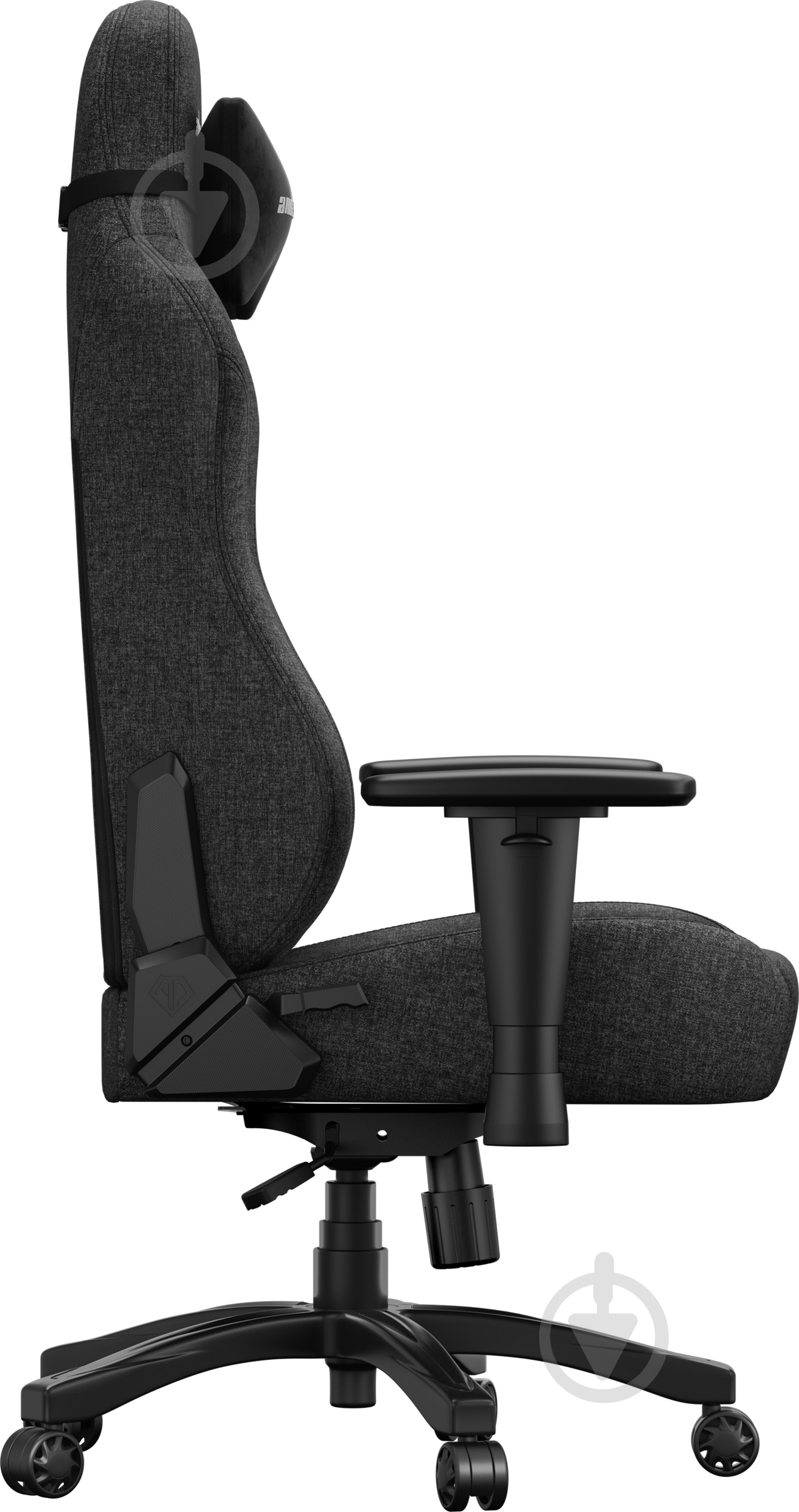 Кресло игровое Anda Seat Phantom 4 L Black Fabric черный - фото 5