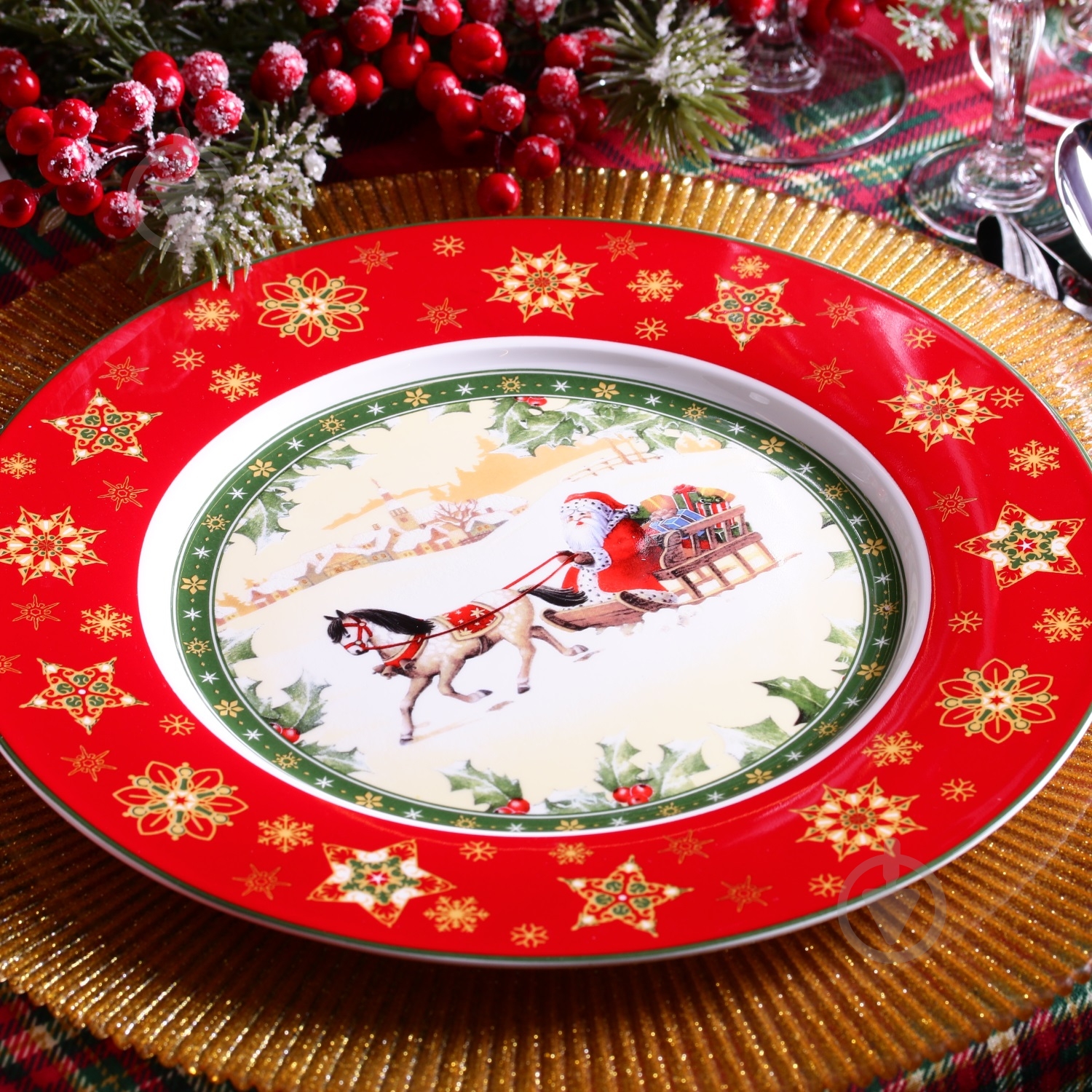 Тарелка Lefard Santa Christmas Collection 21 см - фото 2 Тарелка Lefard Santa Christmas Collection 21 см - фото 2