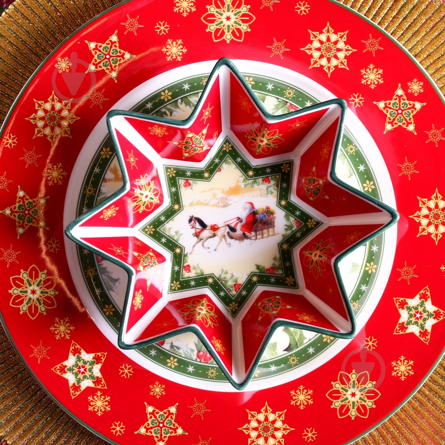 Тарелка Lefard Santa Christmas Collection 21 см - фото 3 Тарелка Lefard Santa Christmas Collection 21 см - фото 3