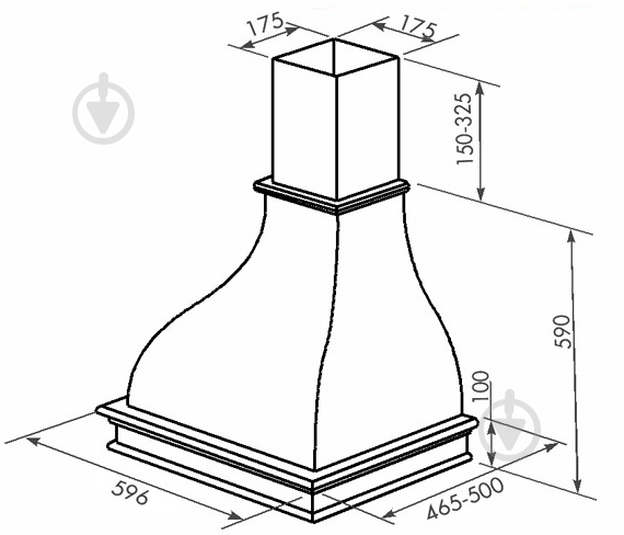 Вытяжка Interline PROVENCE AV A/60 NEUTRAL - фото 4 Вытяжка Interline PROVENCE AV A/60 NEUTRAL - фото 4