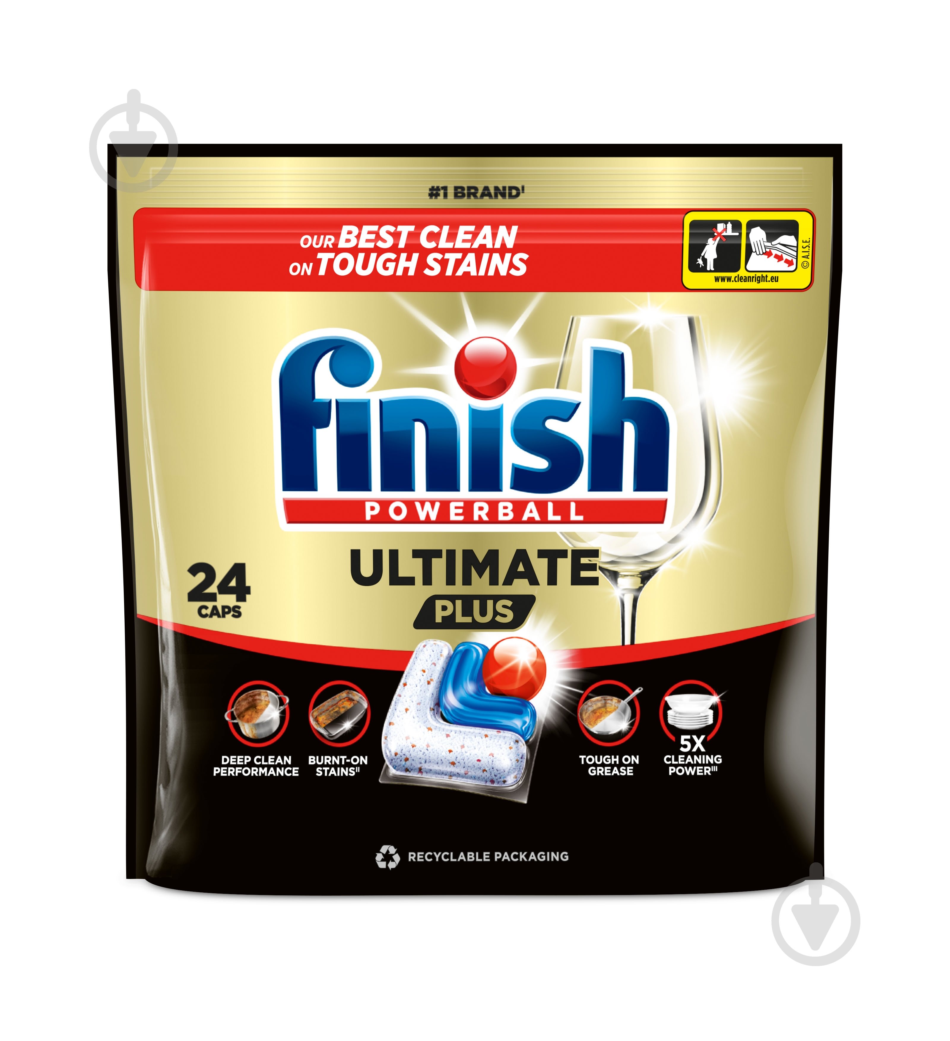 Капсулы для посудомоечных машин Finish Ultimate Plus 24 шт. - фото 1 Капсулы для посудомоечных машин Finish Ultimate Plus 24 шт. - фото 1