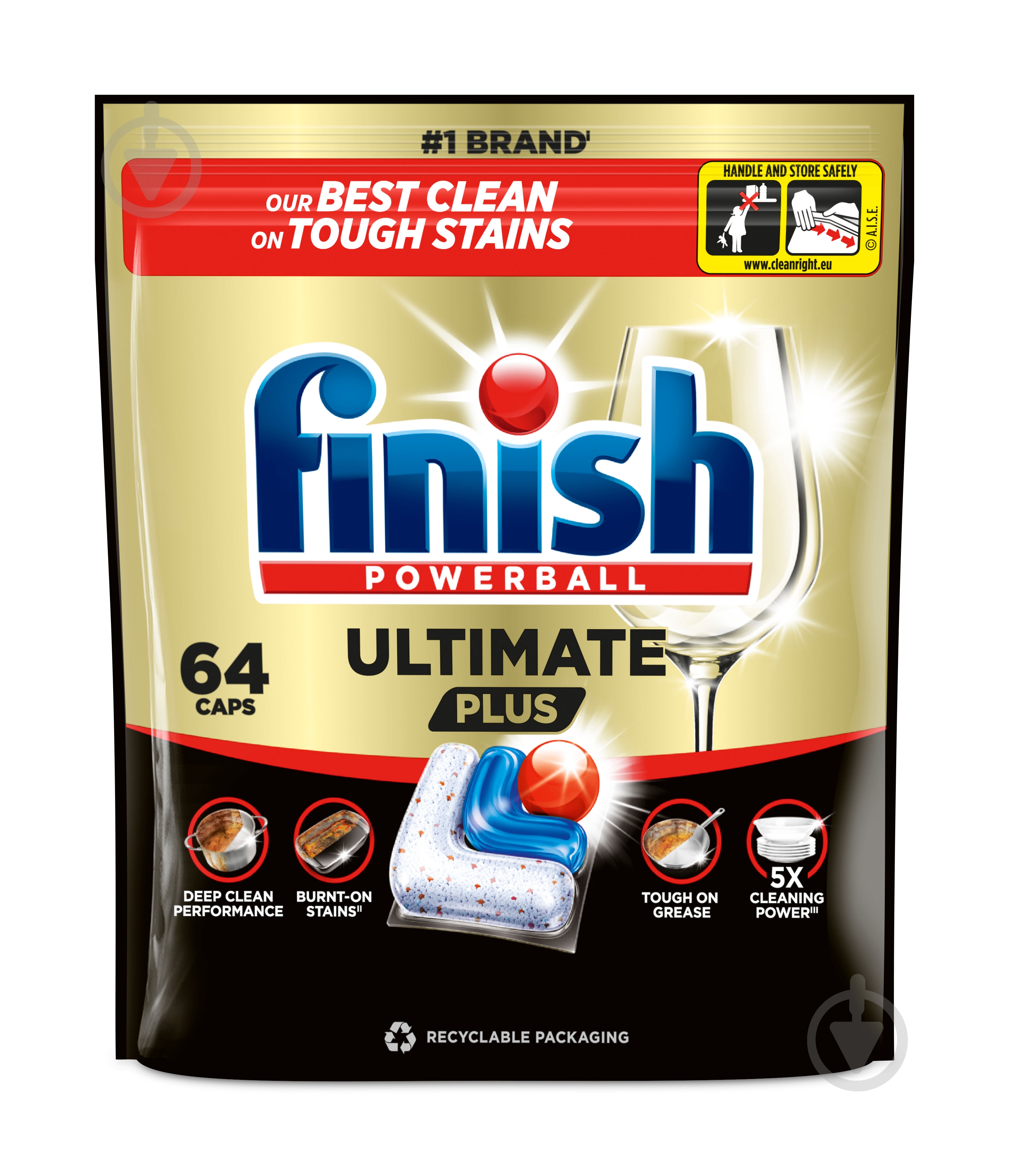 Капсулы для посудомоечных машин Finish Ultimate Plus 64 шт. - фото 1 Капсулы для посудомоечных машин Finish Ultimate Plus 64 шт. - фото 1