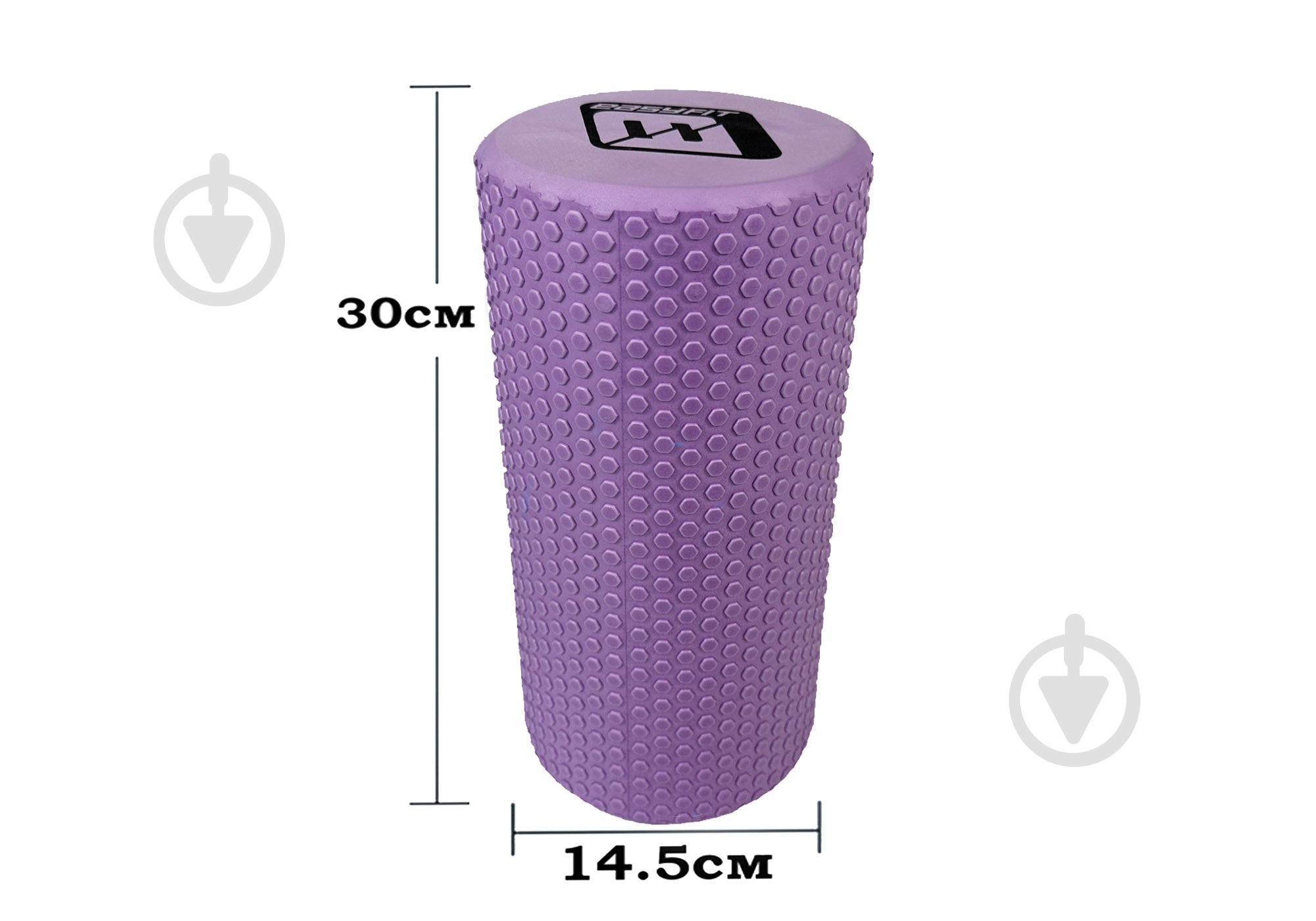 Ролик массажный EasyFit Foam Roller сиреневый 30 см - фото 2