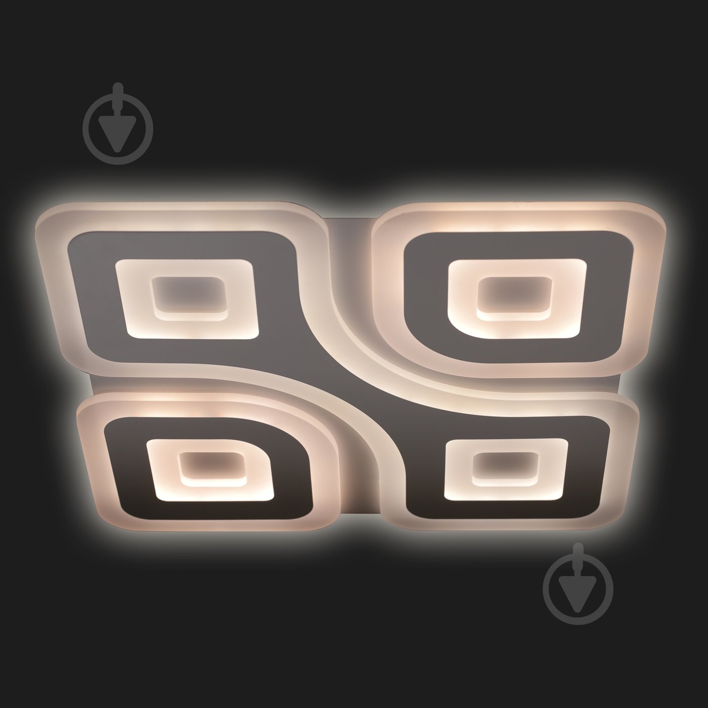 Люстра светодиодная Светкомплект ACRYLIC 08S RGB WH RC с пультом ДУ 110 Вт LED-модуль белый - фото 3