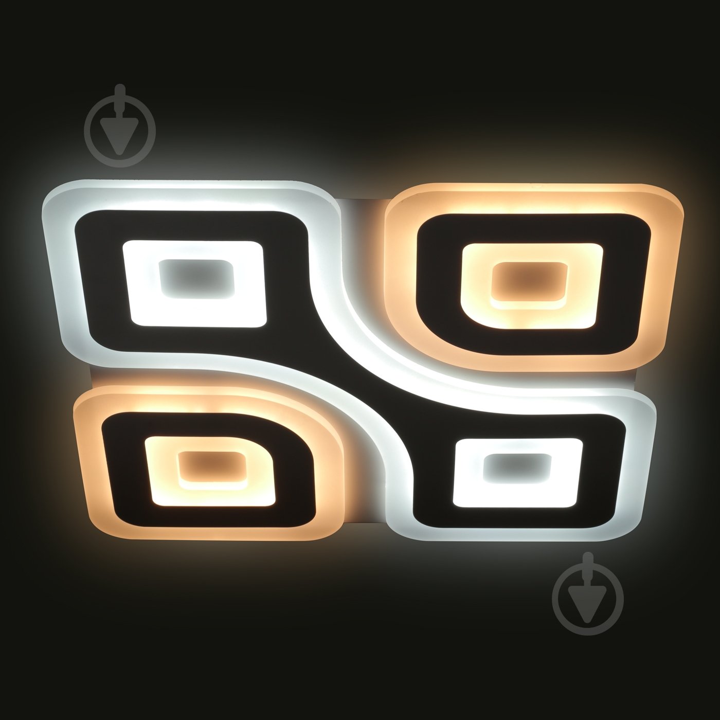 Люстра светодиодная Светкомплект ACRYLIC 08S RGB WH RC с пультом ДУ 110 Вт LED-модуль белый - фото 4