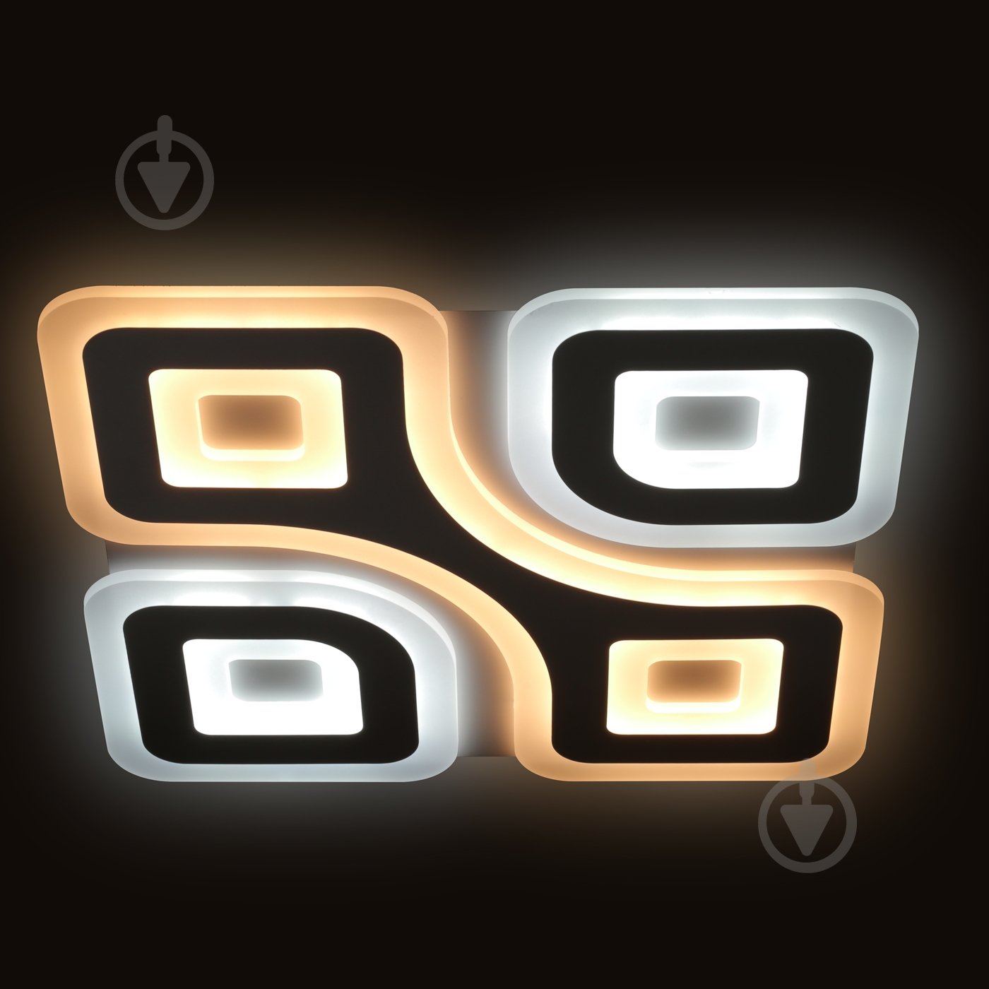 Люстра светодиодная Светкомплект ACRYLIC 08S RGB WH RC с пультом ДУ 110 Вт LED-модуль белый - фото 5