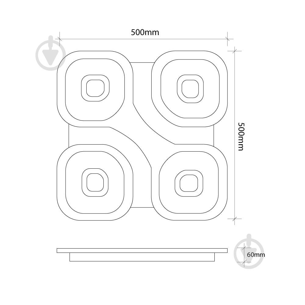 Люстра светодиодная Светкомплект ACRYLIC 08S RGB WH RC с пультом ДУ 110 Вт LED-модуль белый - фото 14