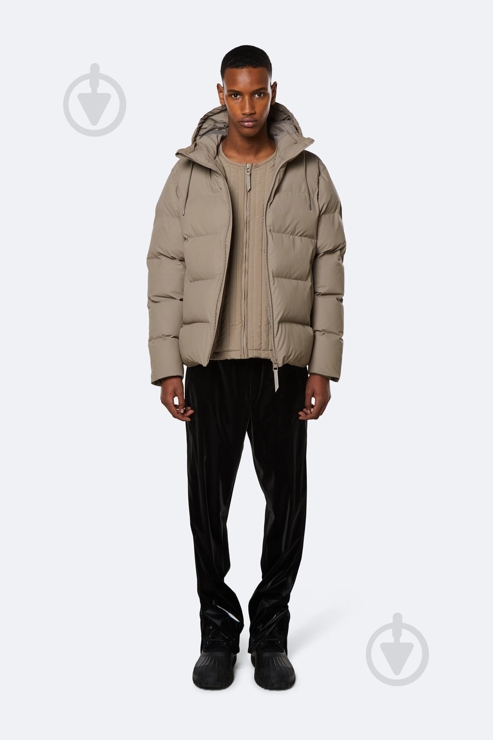 Куртка Rains PUFFER JACKET 1506-Taupe р.S-M - фото 6