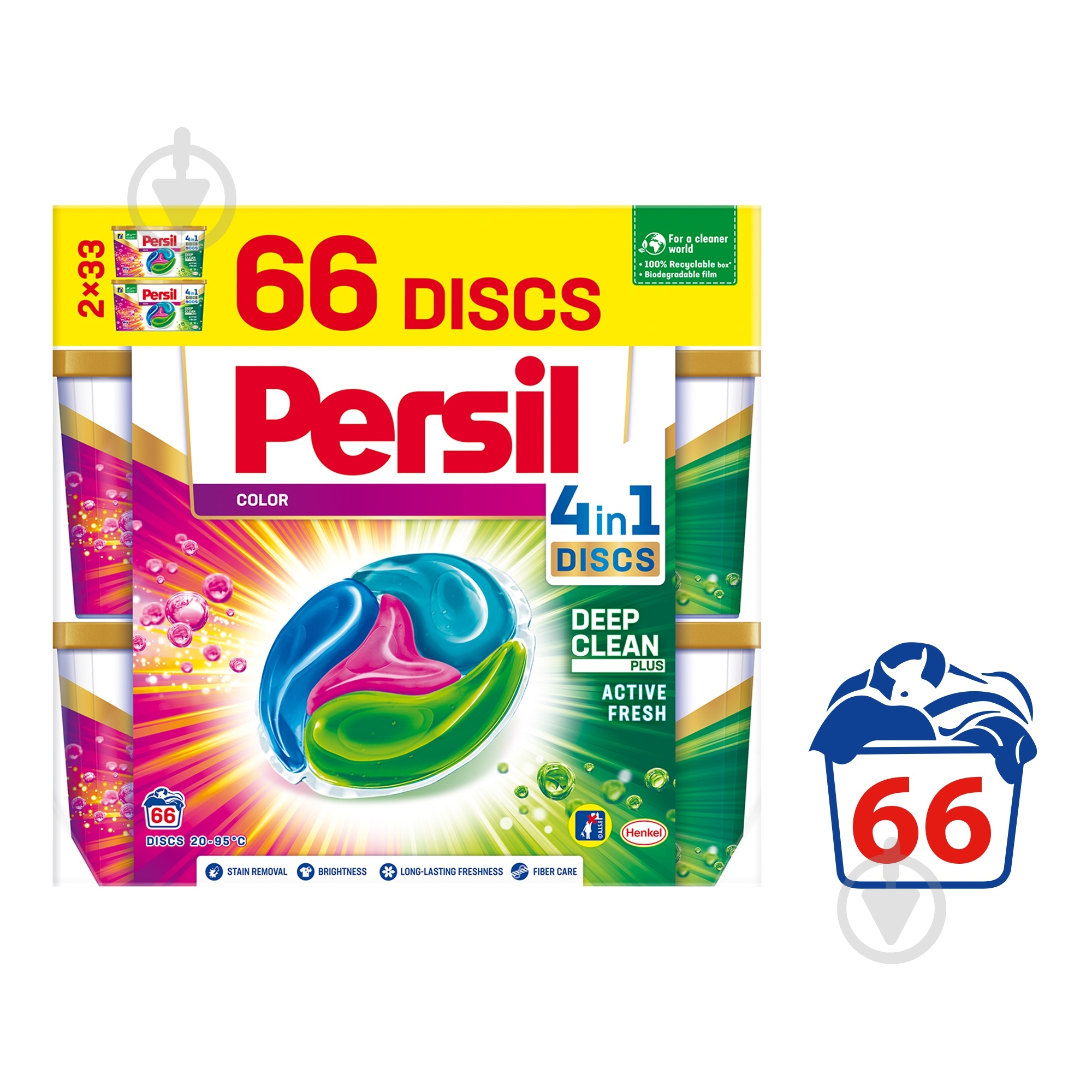 Капсулы для машинной стирки Persil Discs Color Duo 66 шт. - фото 2