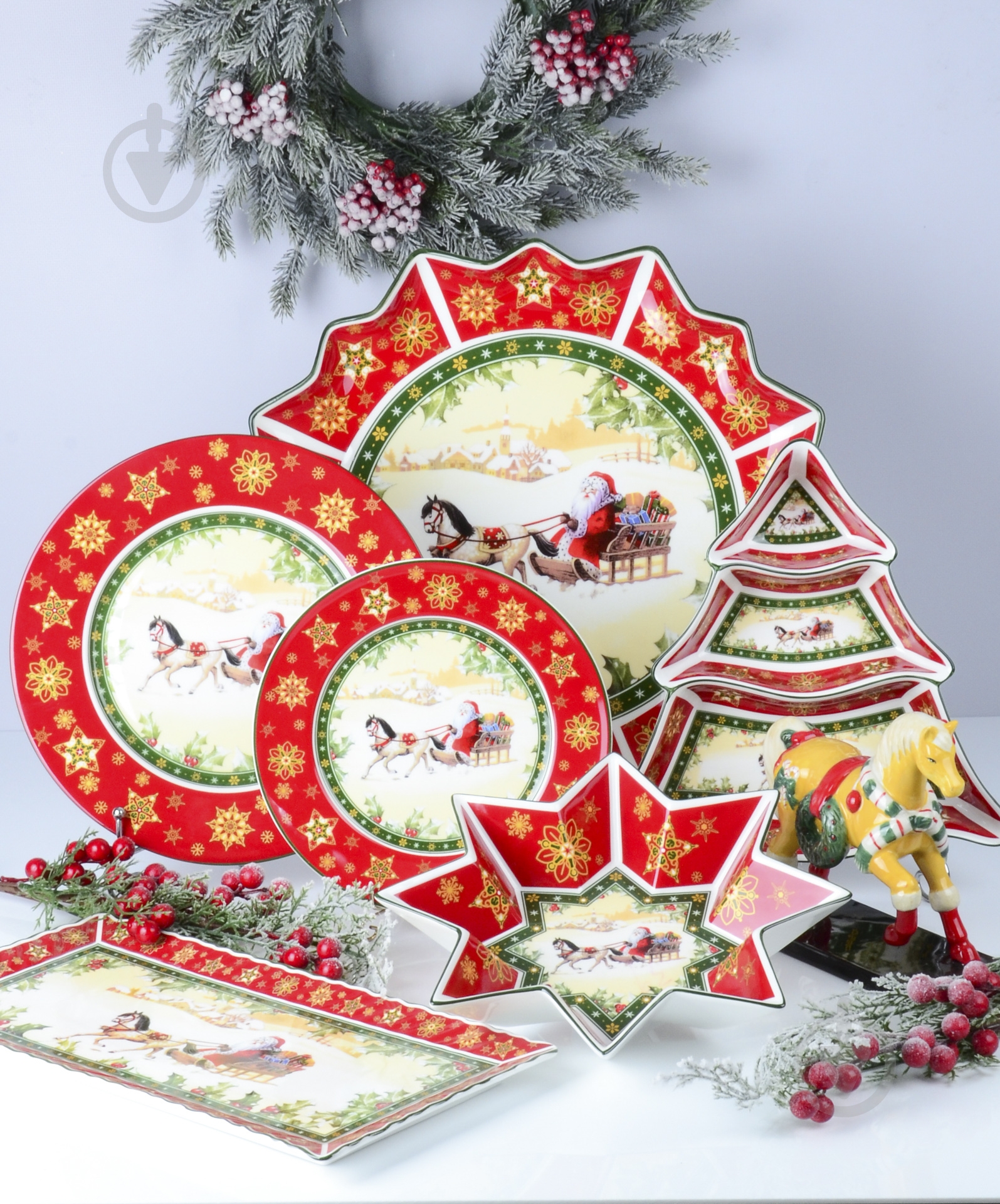 Салатник Lefard Santa Christmas Collection 33 см - фото 6