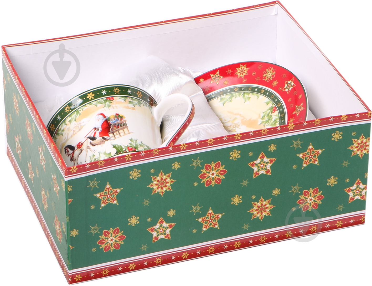 Чашка з блюдцем Lefard Santa Christmas Collection 180 мл. - фото 5