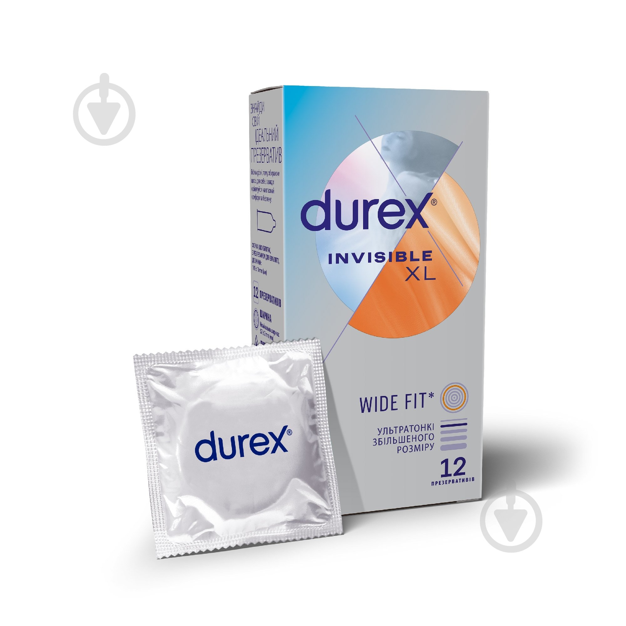Презервативи Durex Invisible XL 12 шт. - фото 1