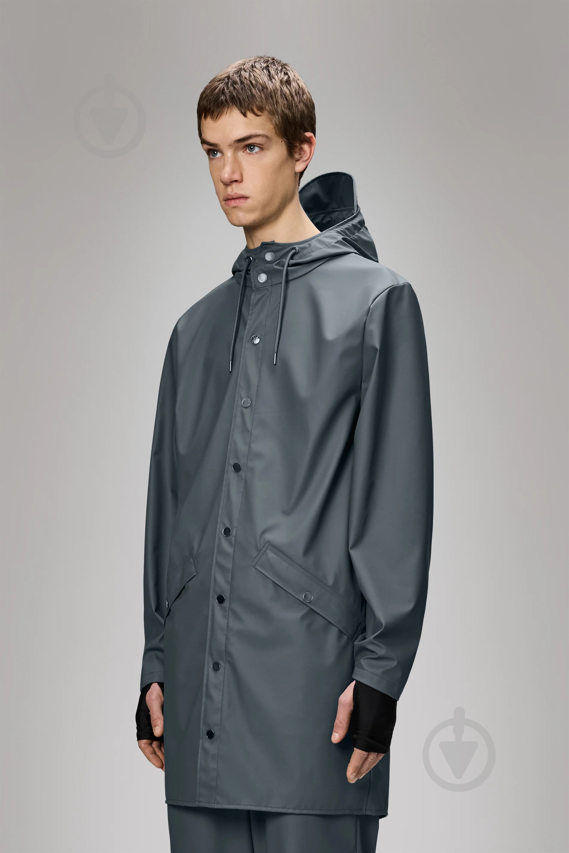 Куртка Rains Long Jacket 1202-Slate р.XS-S - фото 1