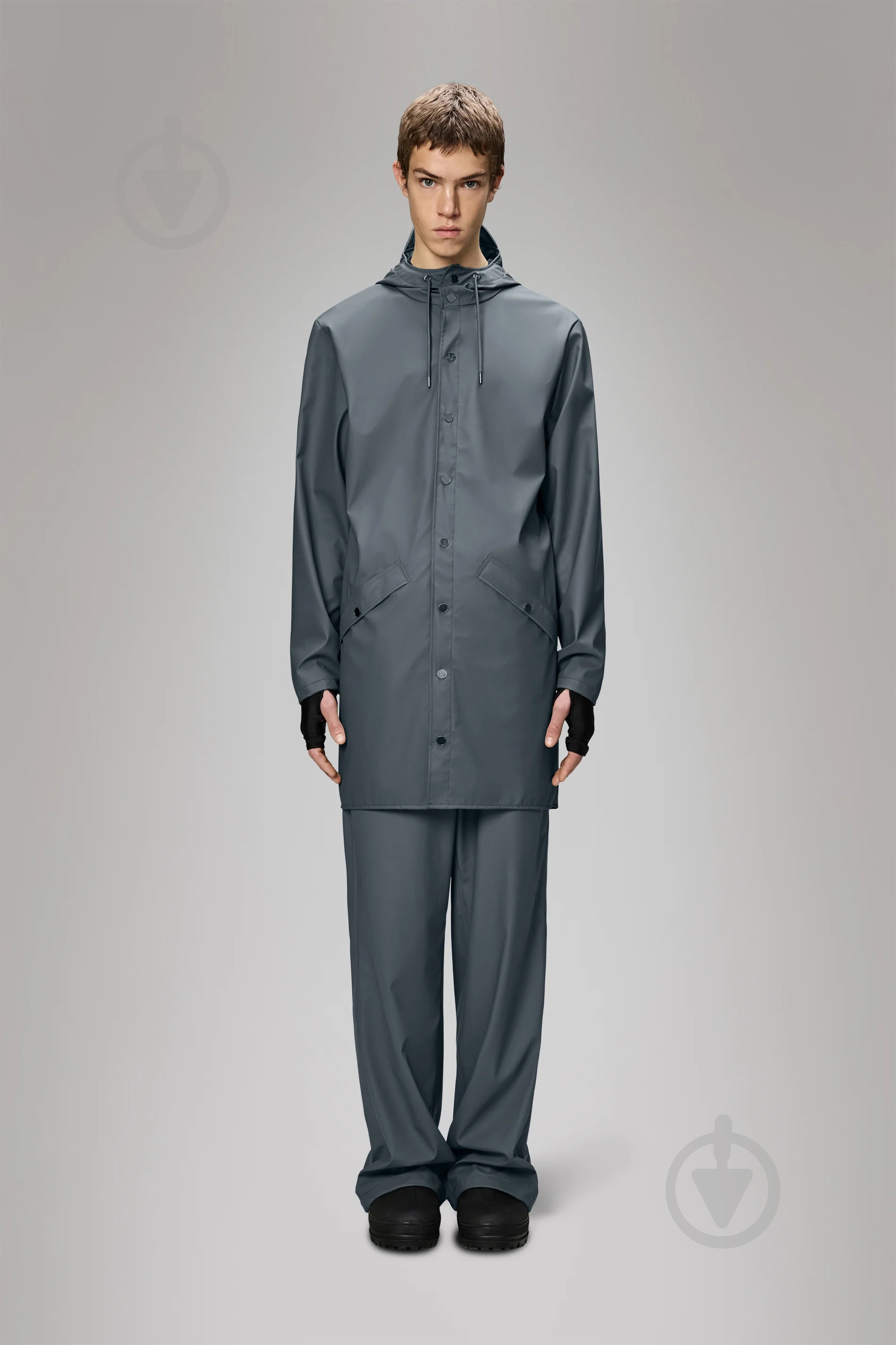 Куртка Rains Long Jacket 1202-Slate р.XS-S - фото 2