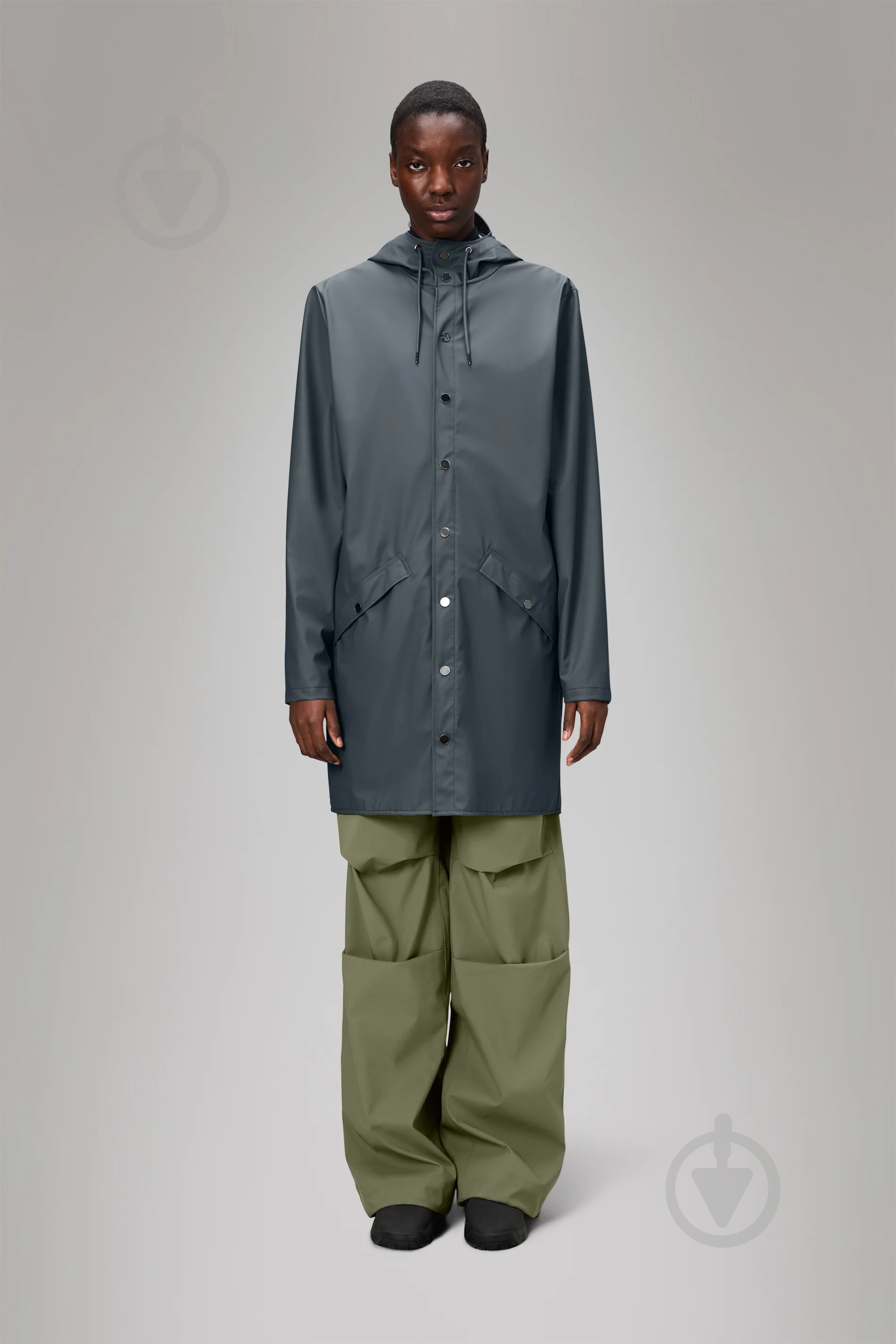 Куртка Rains Long Jacket 1202-Slate р.XS-S - фото 6