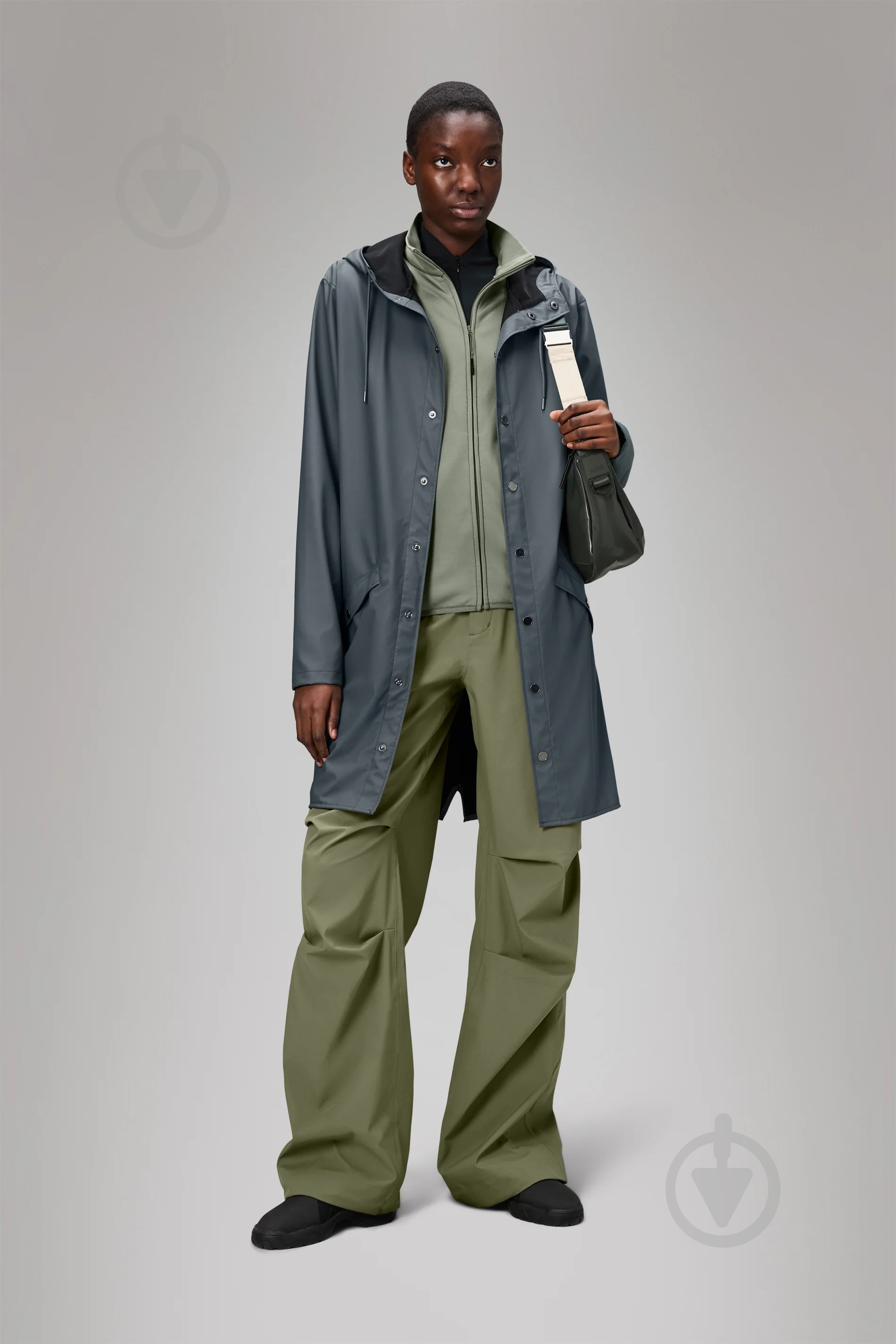 Куртка Rains Long Jacket 1202-Slate р.XS-S - фото 8