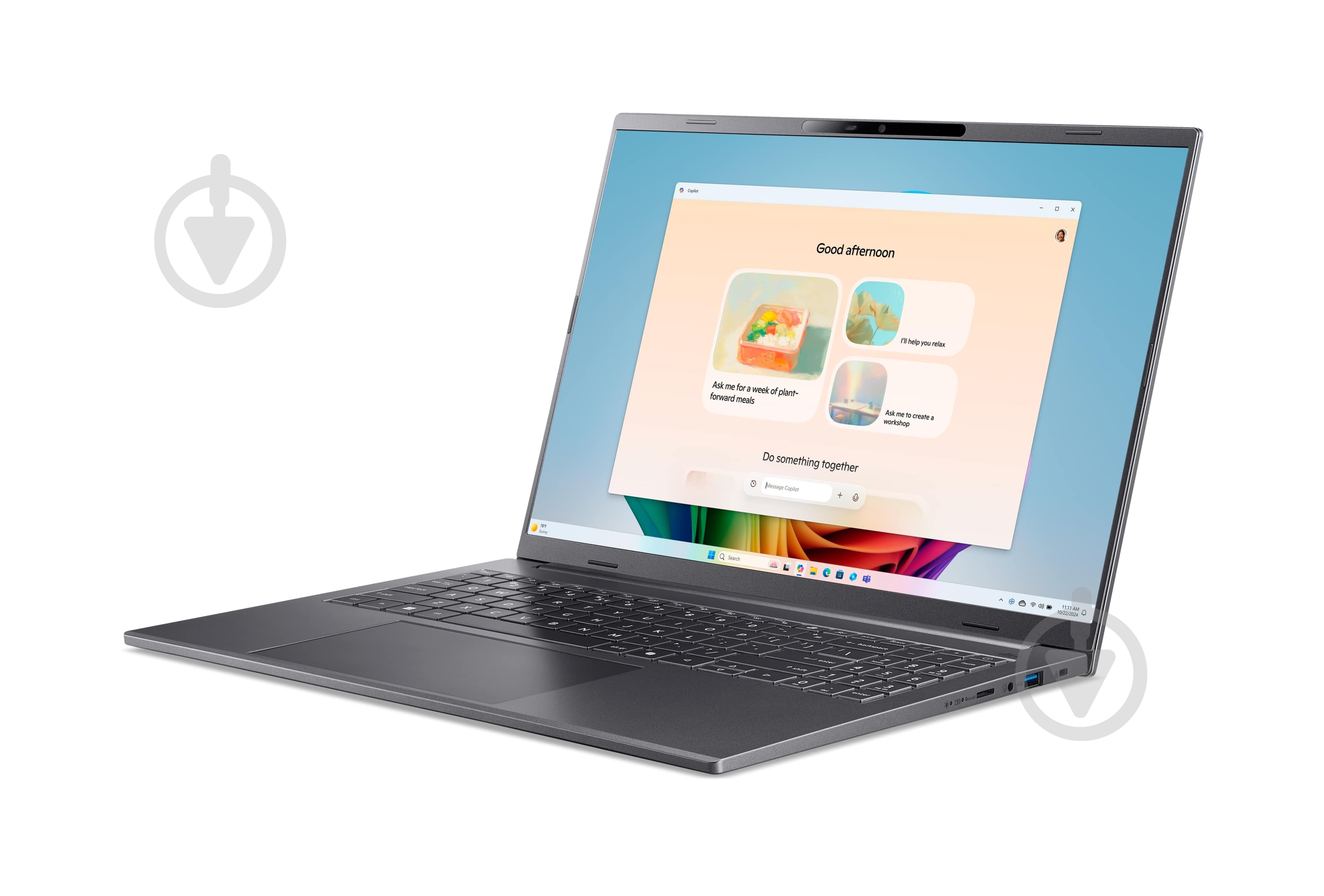 Ноутбук Acer Aspire 16 AI A16-61M-R847 16" (NX.JS3EU.002) steel grey - фото 5 Ноутбук Acer Aspire 16 AI A16-61M-R847 16" (NX.JS3EU.002) steel grey - фото 5