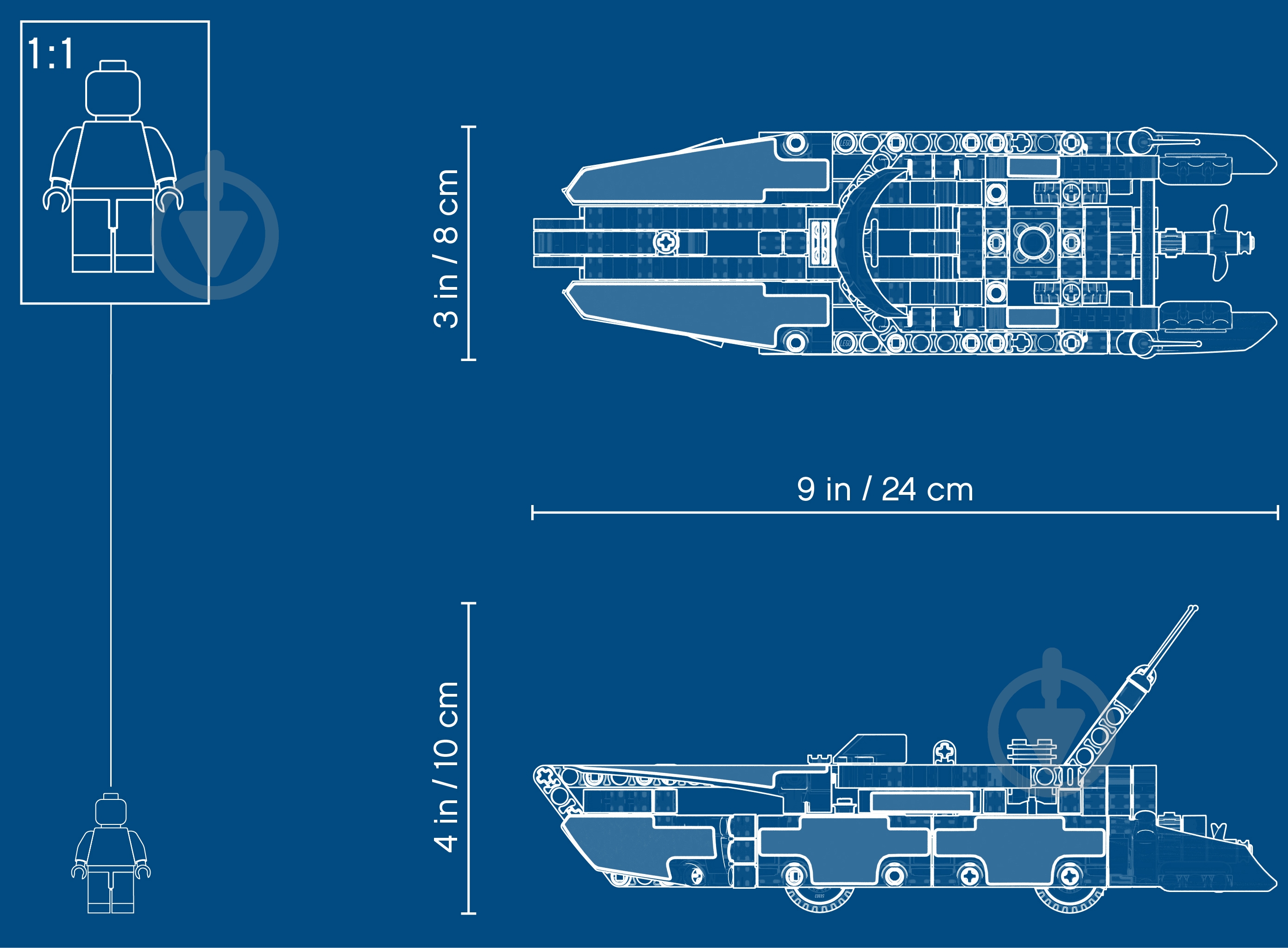 Конструктор LEGO Technic Катер 42089 - фото 6