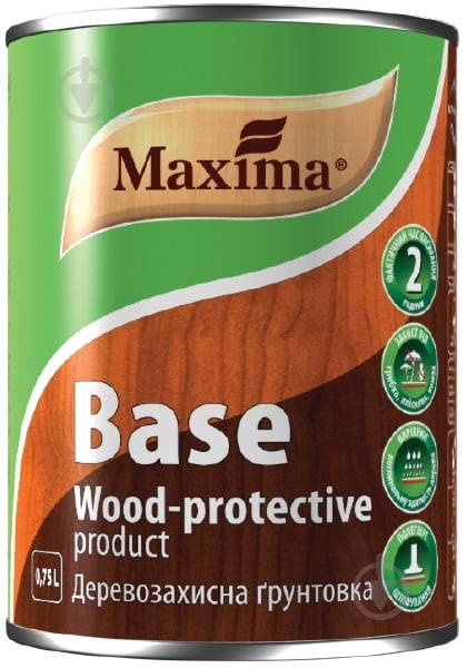 Ґрунтовка Maxima деревозахисна Base безколірний 0,75 л - фото 1