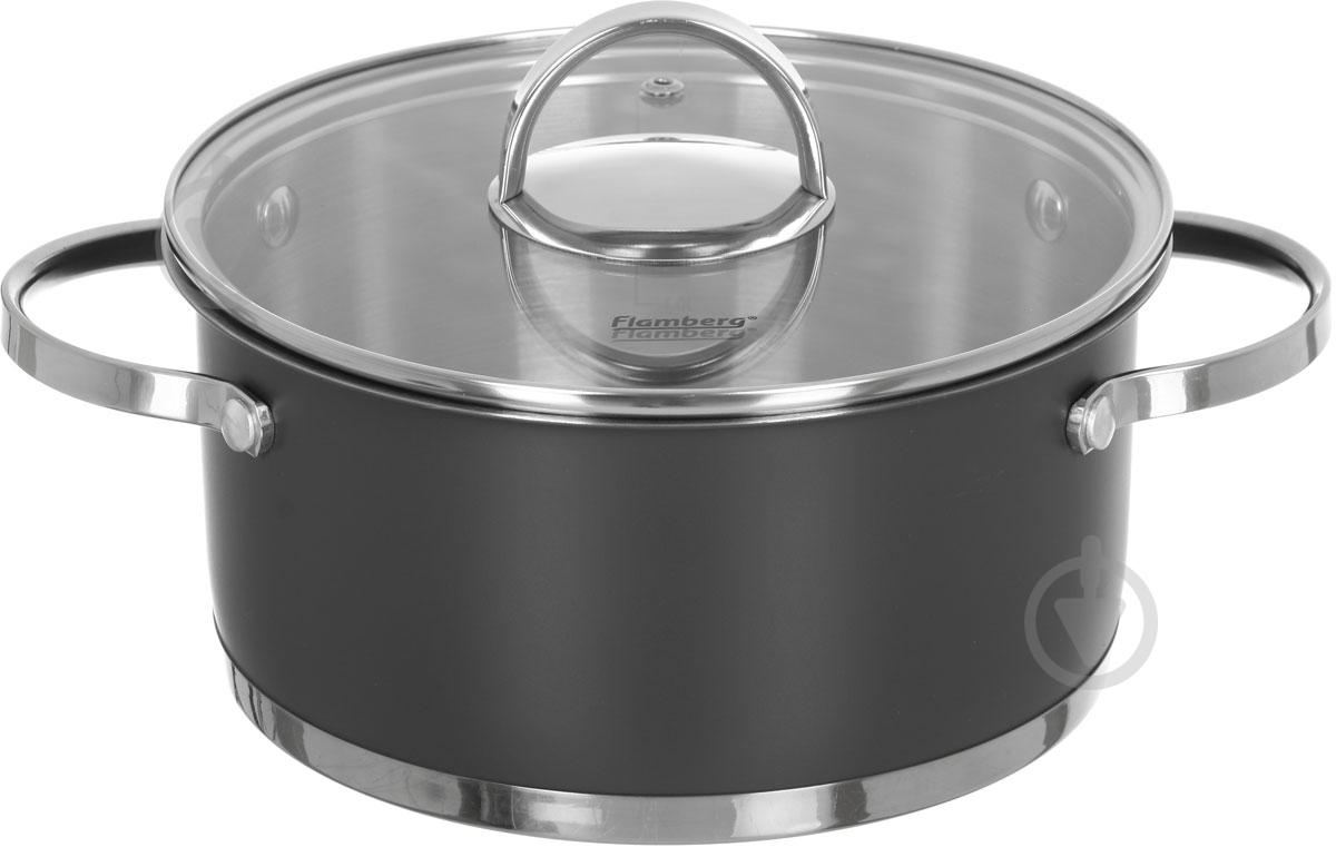 Каструля з кришкою Flamberg Graphite 2,8 л - фото 1