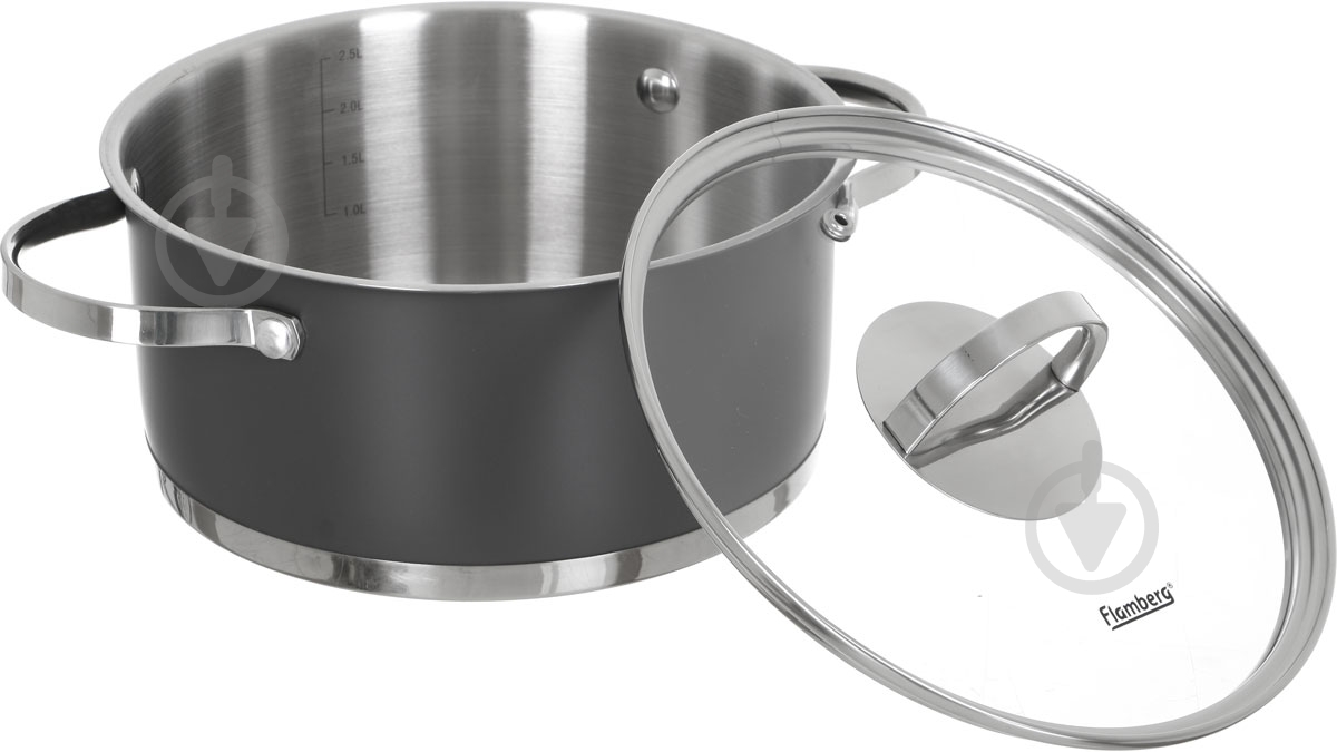 Каструля з кришкою Flamberg Graphite 2,8 л - фото 4