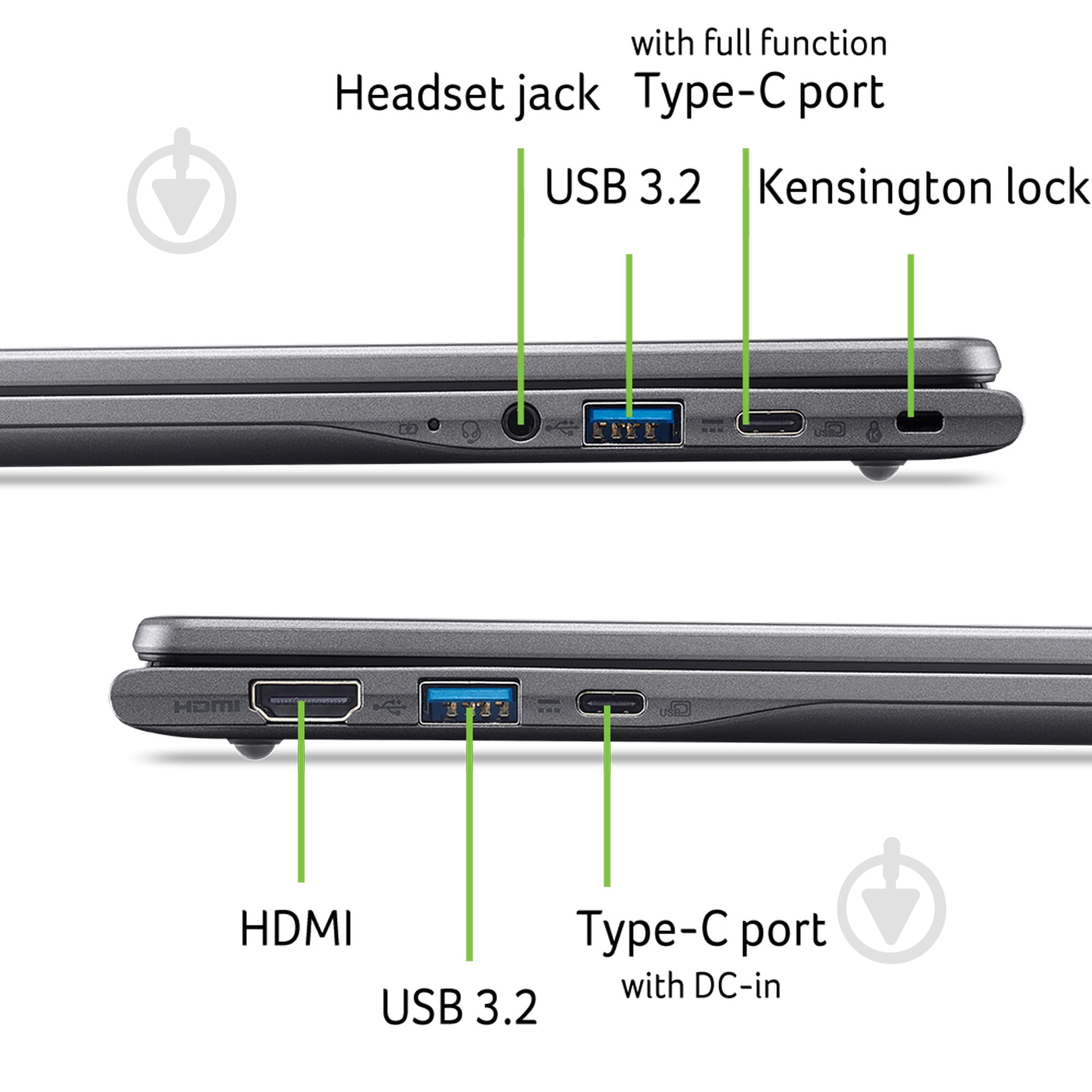 Ноутбук Acer Chromebook Plus 514 CB514-6HT-37EV 14" (NX.JFGEU.002) steel gray - фото 2 Ноутбук Acer Chromebook Plus 514 CB514-6HT-37EV 14" (NX.JFGEU.002) steel gray - фото 2
