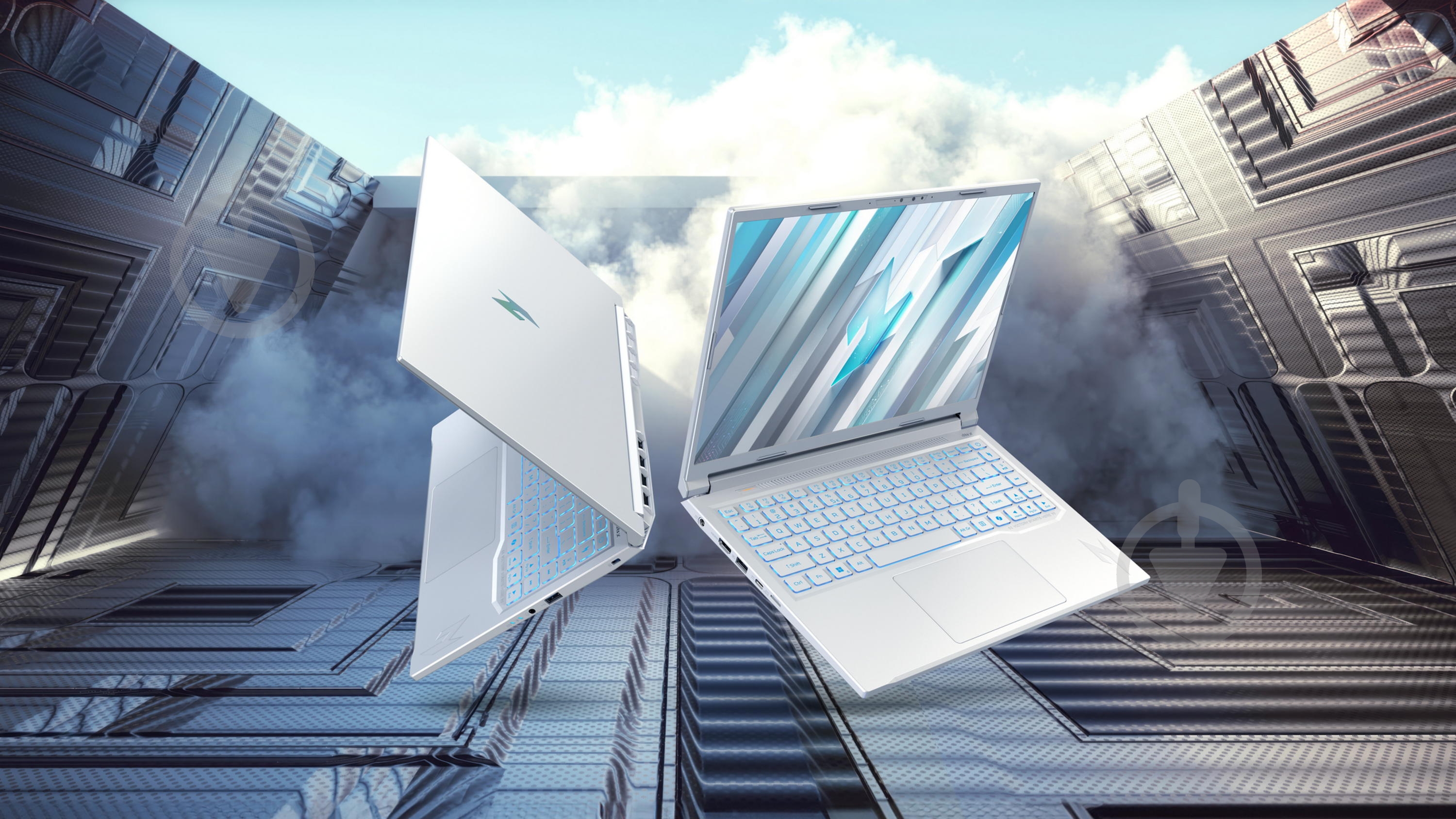 Ноутбук Acer Nitro V 14 AI ANV14-62-R9E7 14,5" (NH.QW4EU.006) pearl white - фото 4 Ноутбук Acer Nitro V 14 AI ANV14-62-R9E7 14,5" (NH.QW4EU.006) pearl white - фото 4