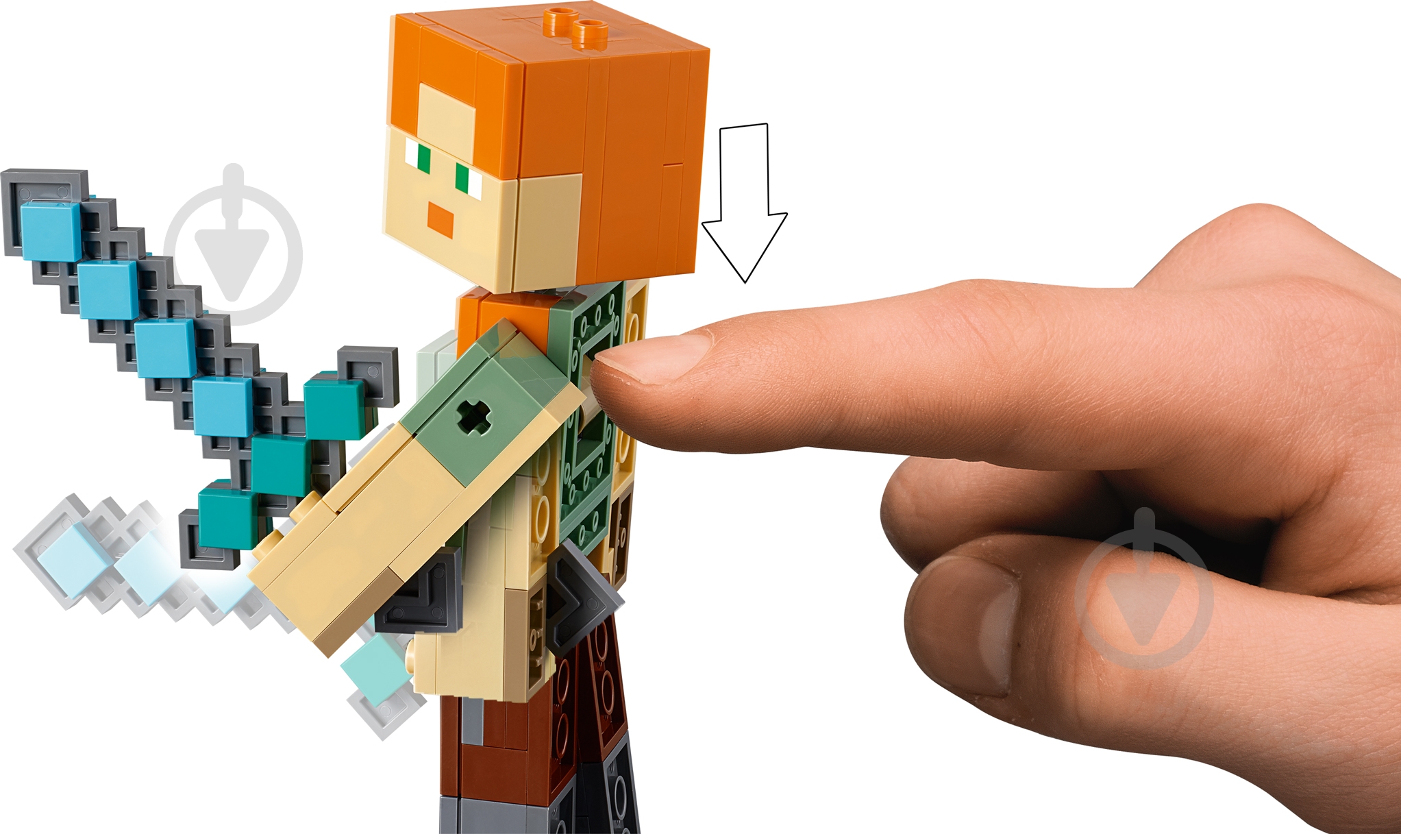Конструктор LEGO Minecraft Алекс с цыпленком 21149 - фото 8 Конструктор LEGO Minecraft Алекс с цыпленком 21149 - фото 8