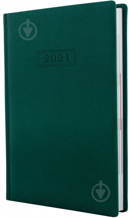 Дневник датированный темно-зеленый линия Optima Mink A5 2021 O25237-49 - фото 1 Дневник датированный темно-зеленый линия Optima Mink A5 2021 O25237-49 - фото 1