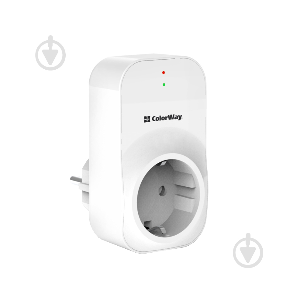 Реле напряжения на розетке ColorWay (16A/3680W) 165V/260V LED1 white CW-VR16-03L - фото 8