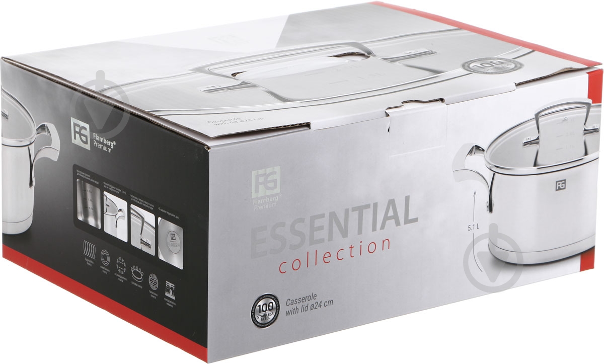 Каструля з кришкою Flamberg Premium Essential 5,1 л Premium - фото 6