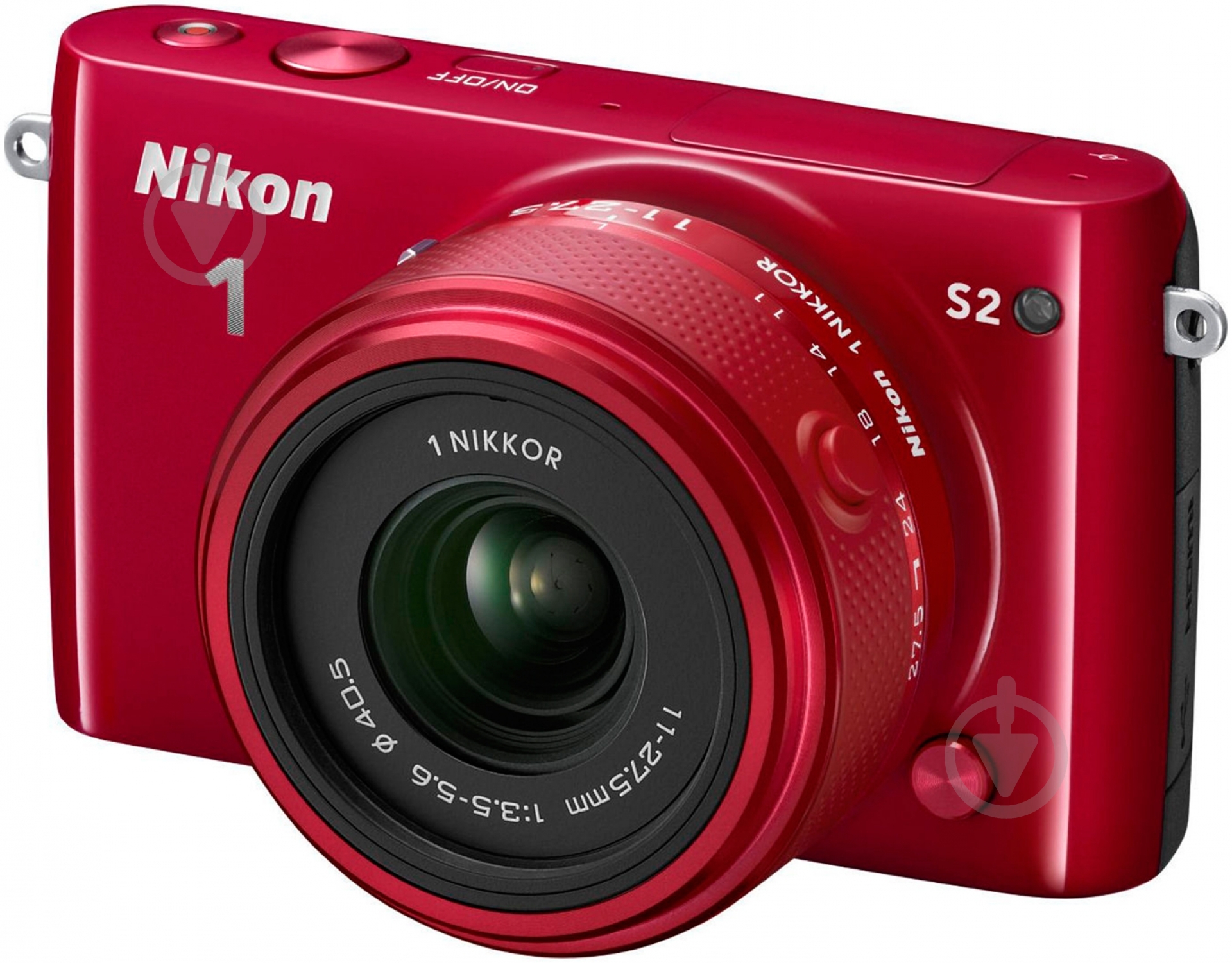Фотоапарат Nikon 1 S2 red 11-27.5mm - фото 1 Фотоапарат Nikon 1 S2 red 11-27.5mm - фото 1