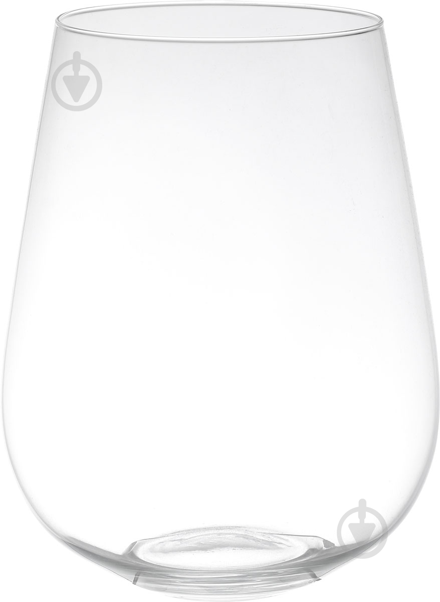 Ваза стеклянная Лилия 30 см прозрачная - фото 1