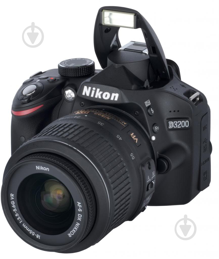 Фотоаппарат Nikon D3200 18-55mm VR II Kit black - фото 3