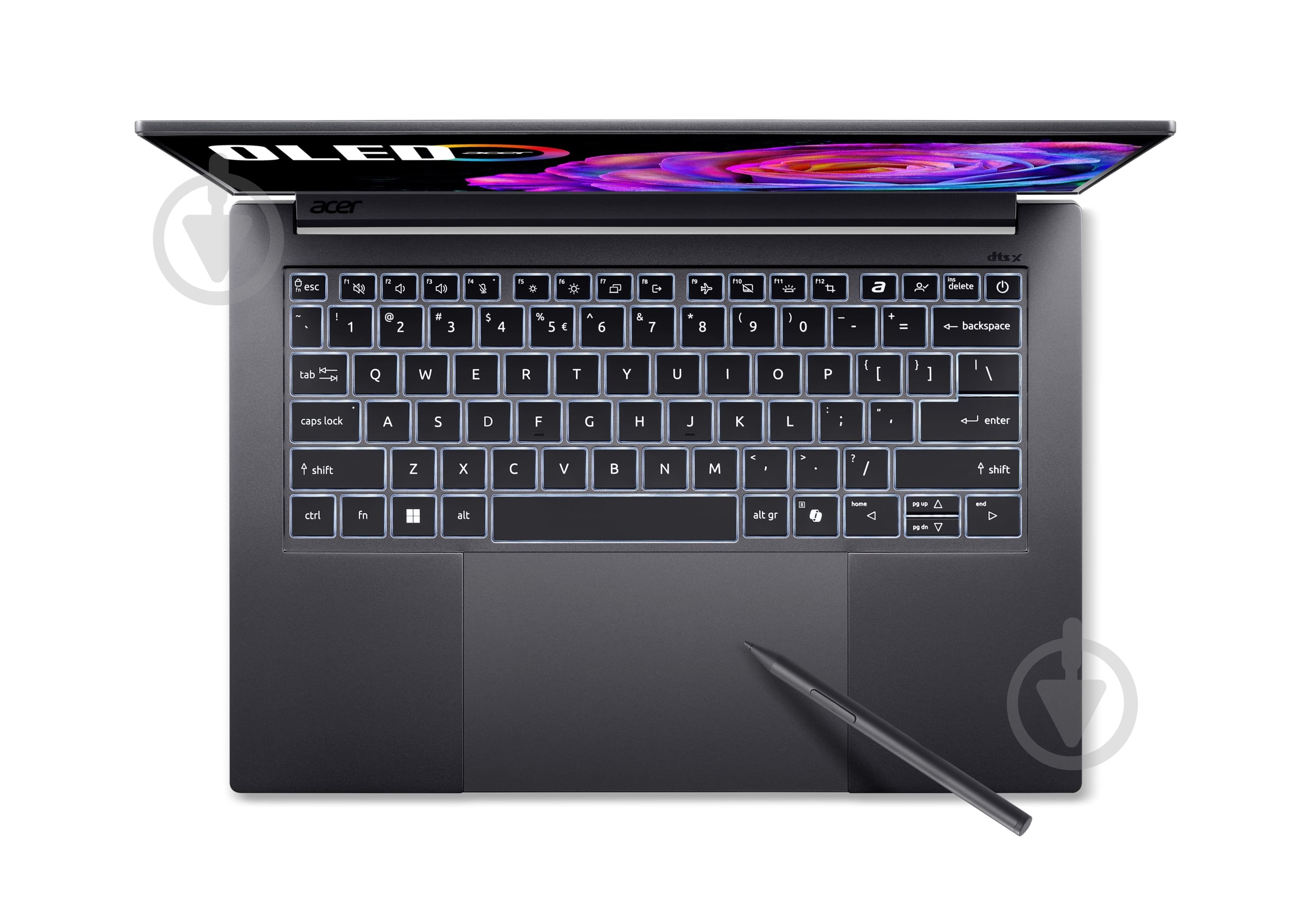 Ноутбук Acer Swift X 14 SFX14-73G-761L 14,5" (NX.J83EU.003) titanium gray - фото 11