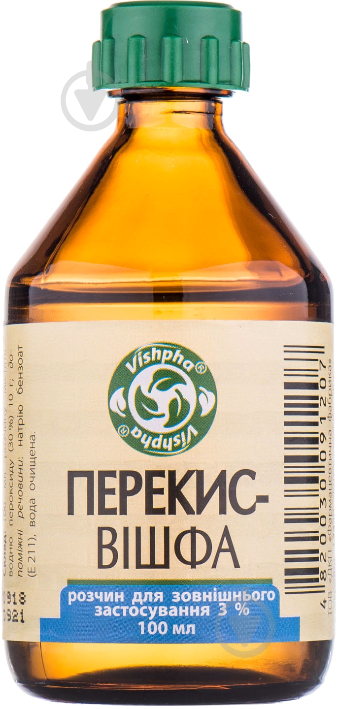Перекис водню Vishpha д/зовн заст 3 % 100 мл - фото 1