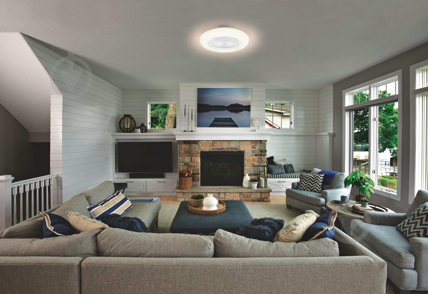 Светильник светодиодный Ledvance Smart+Wifi Round 74 Вт белый CEILING FAN 29W - фото 6