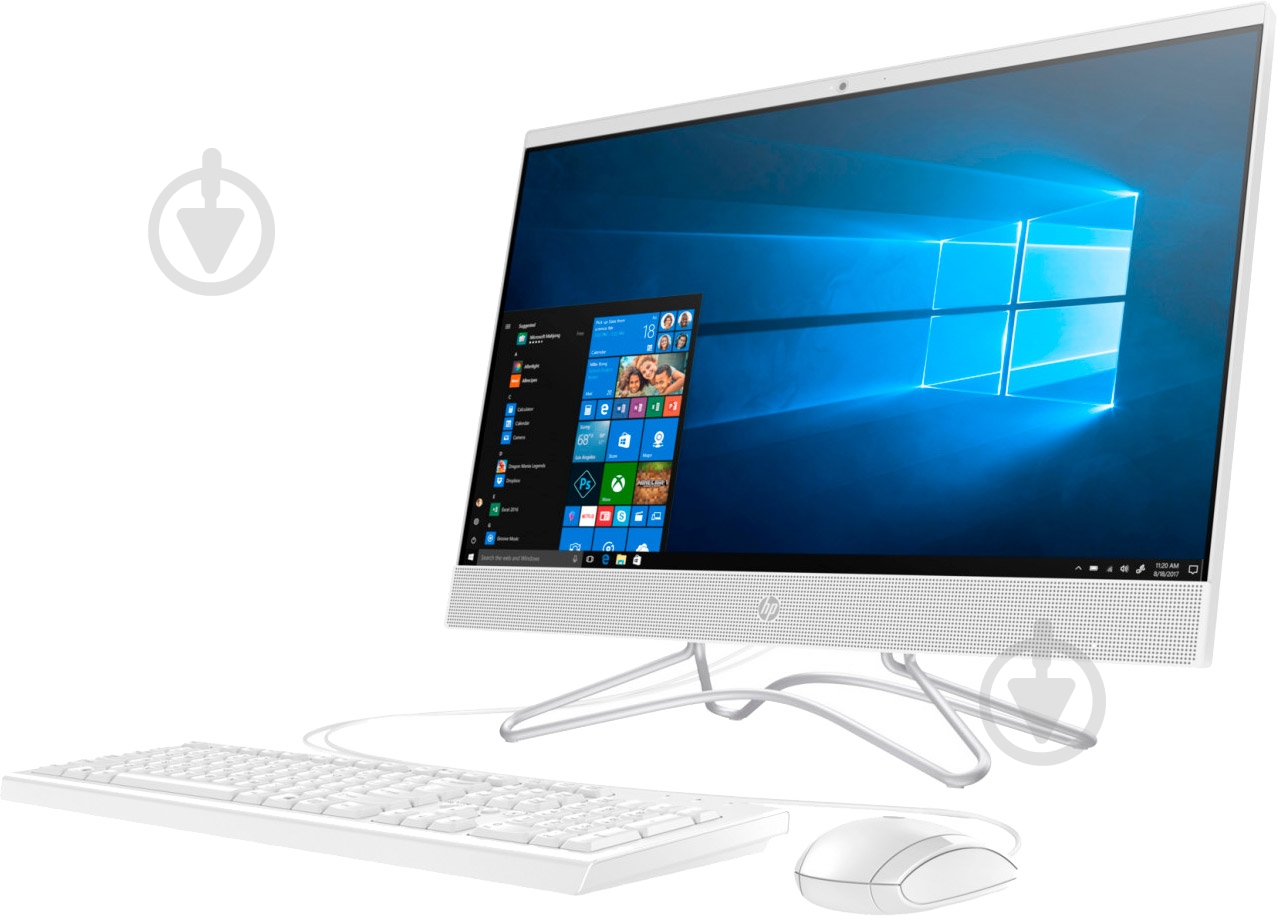 Моноблок HP All-in-One 23,8 (158K3EA) white - фото 3